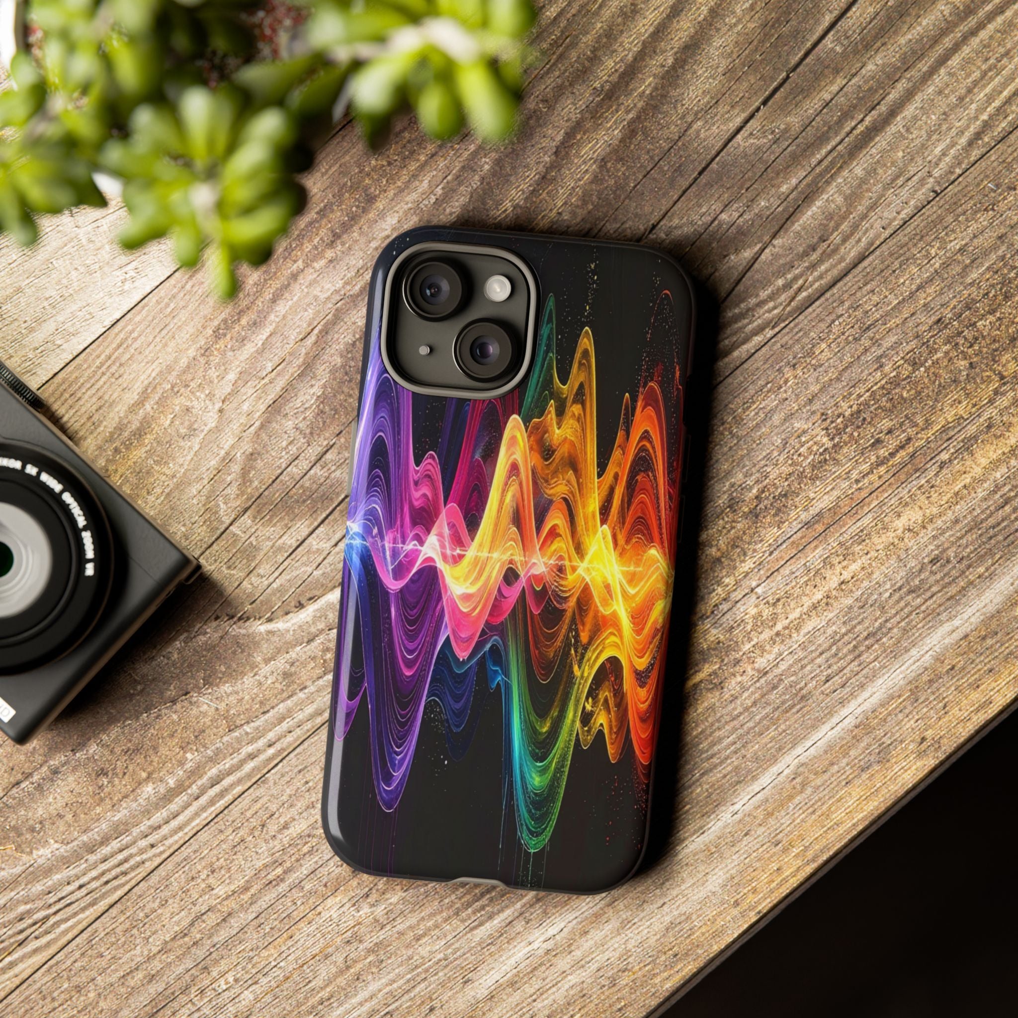 Resonant Spectrum: Digital Sound Wave Visualization, Chromatic Energy Flow - L’Art Suprême Phone Case