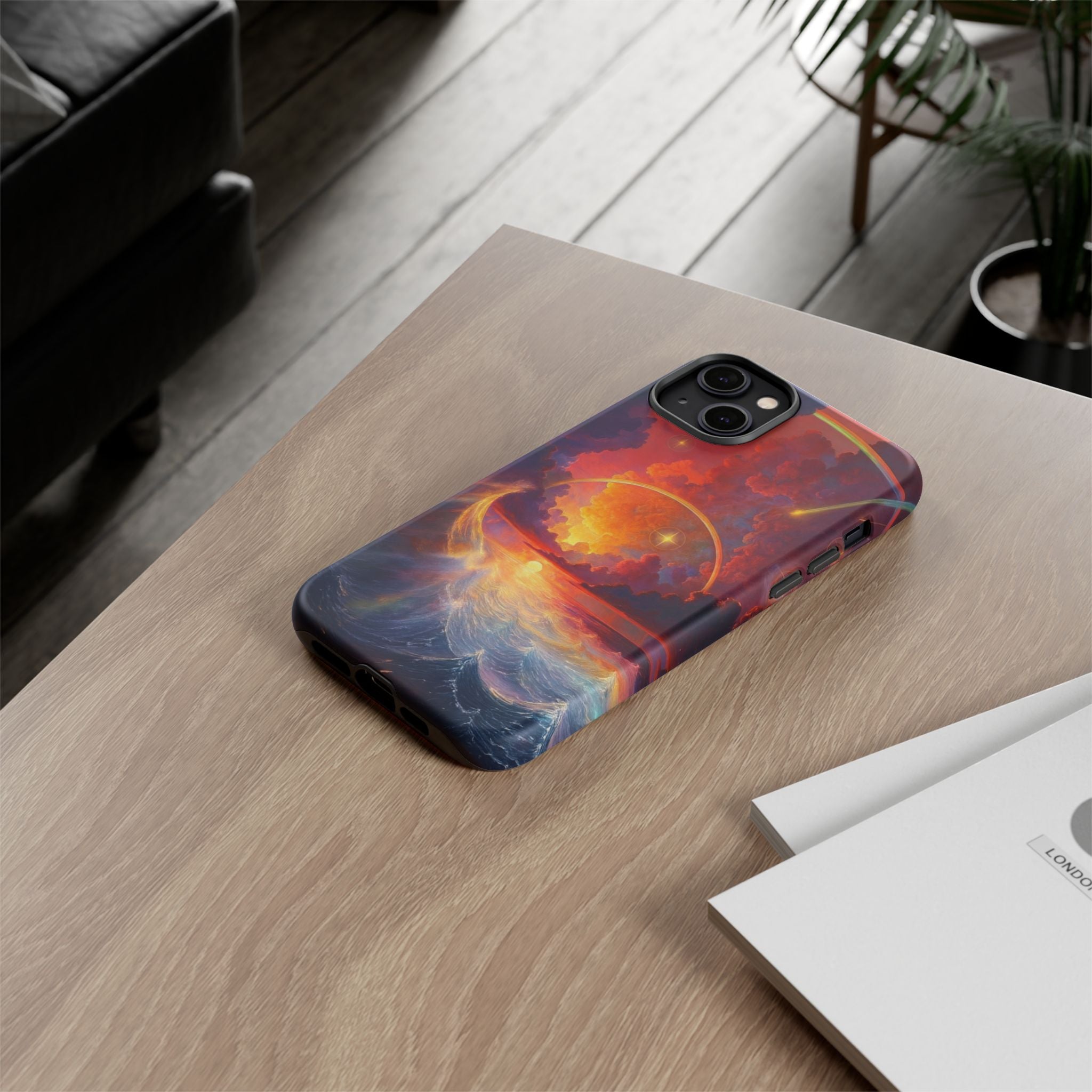 "Celestial Tides" – Printed Tough Phone Case