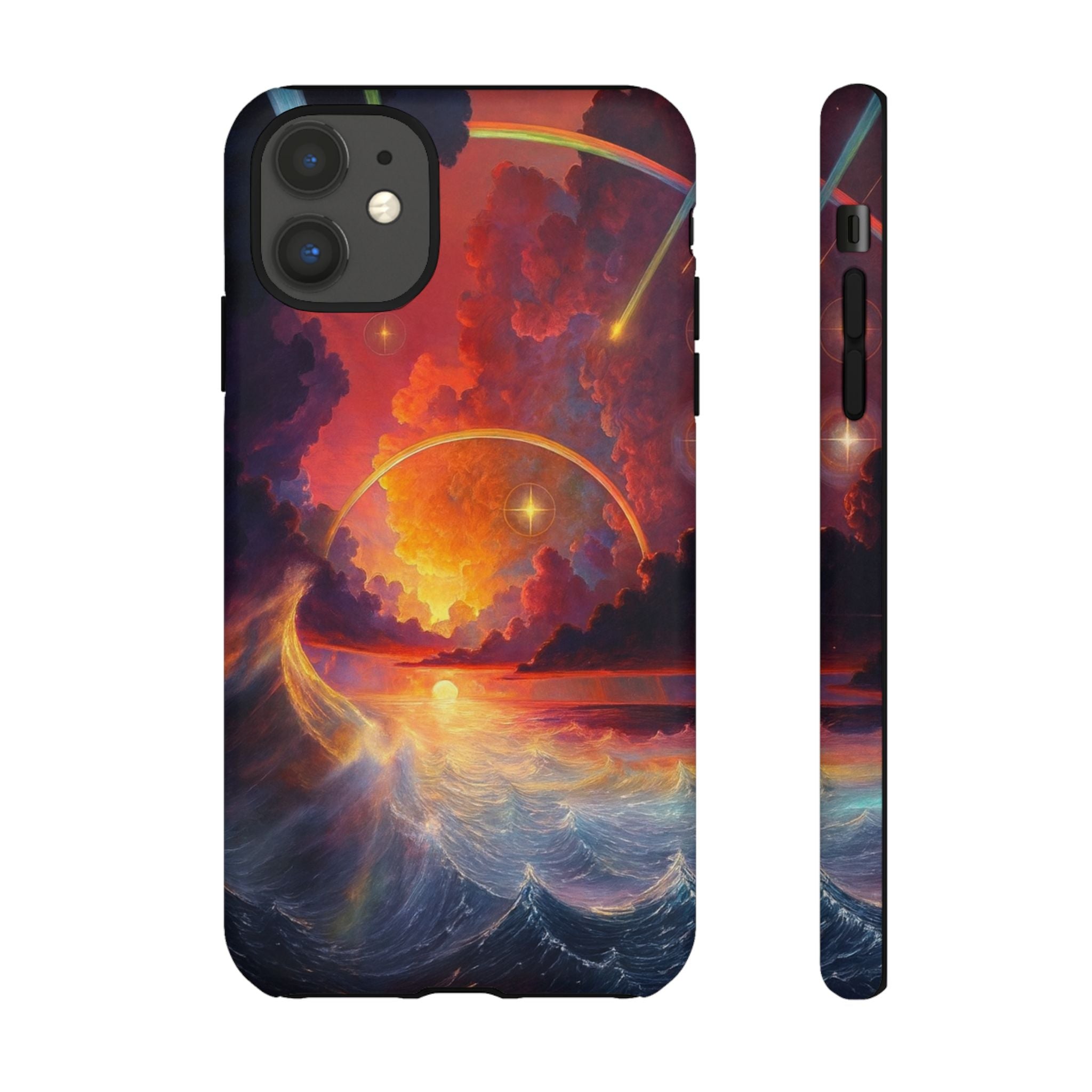 "Celestial Tides" – Printed Tough Phone Case