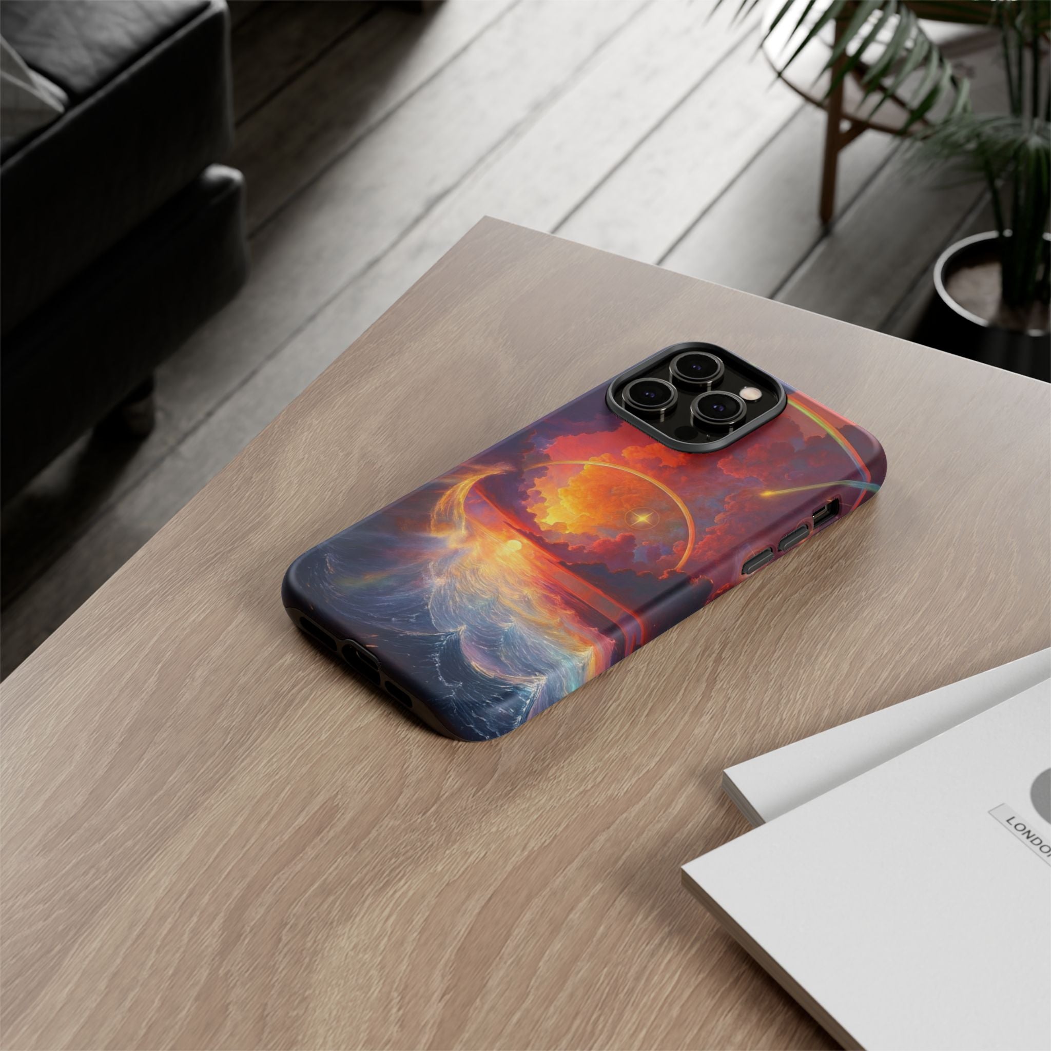 "Celestial Tides" – Printed Tough Phone Case