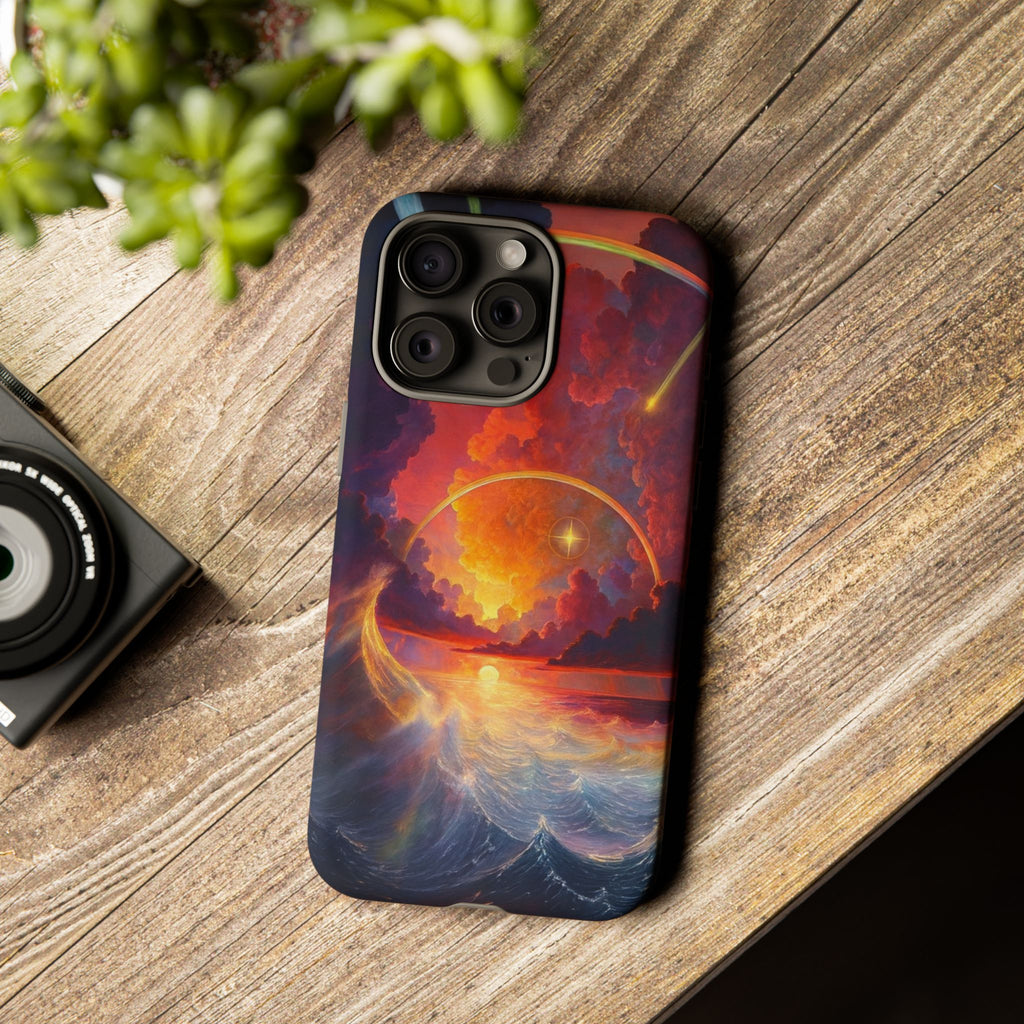 "Celestial Tides" – Printed Tough Phone Case