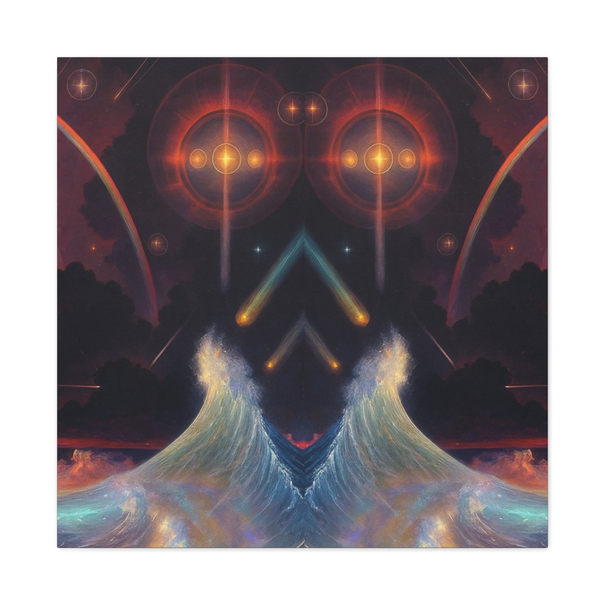 "Celestial Tides" – Gallery Canvas Print