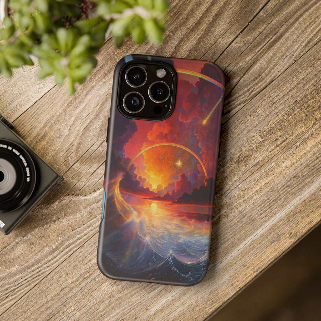 "Celestial Tides" – Printed Tough Phone Case