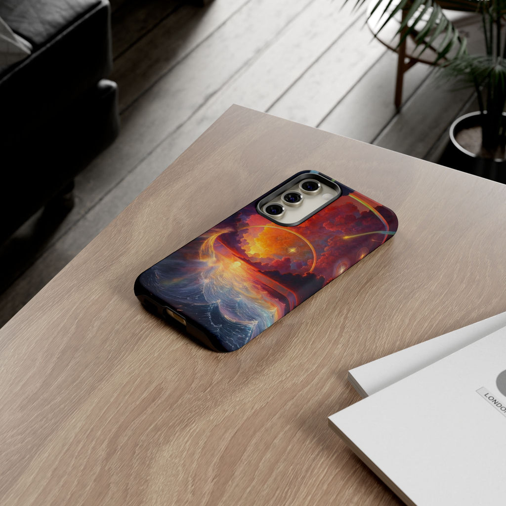 "Celestial Tides" – Printed Tough Phone Case