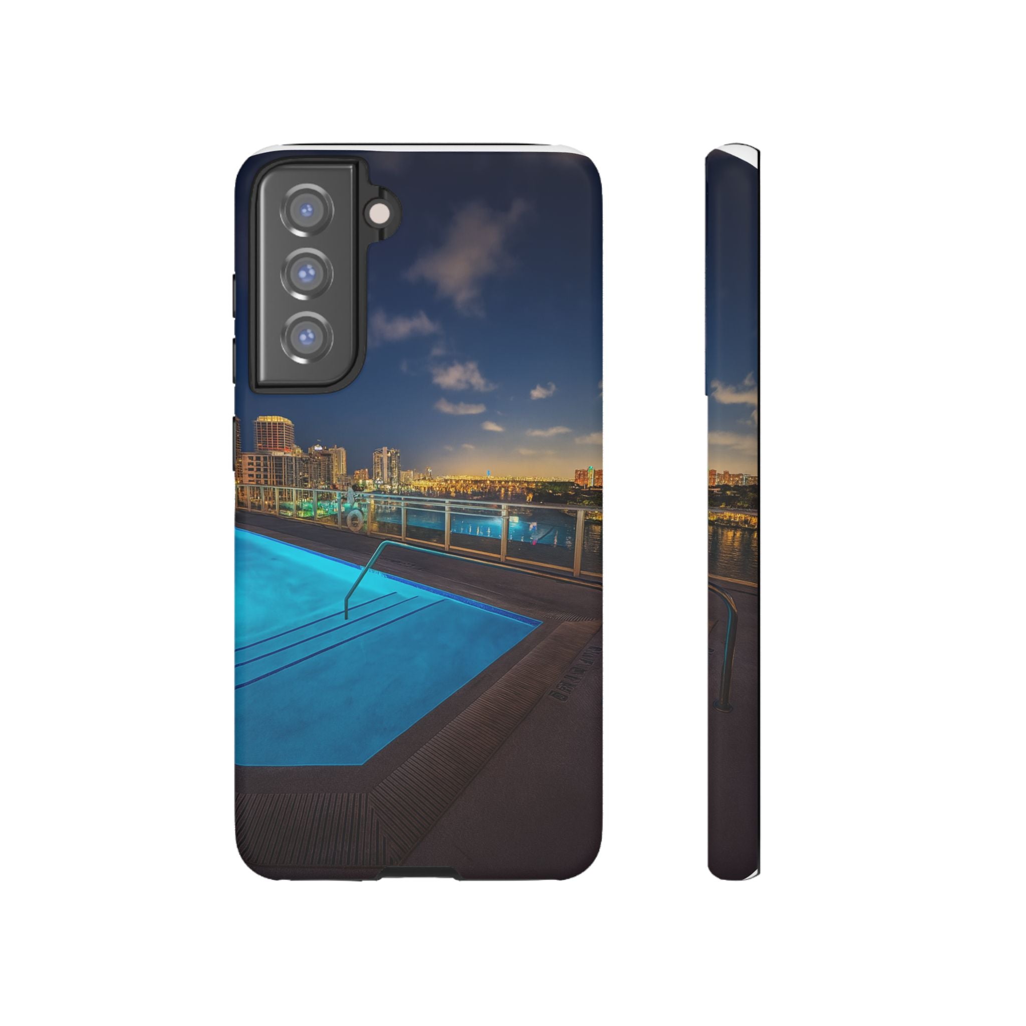 "Skyline Reflections" – Printed Phone Case