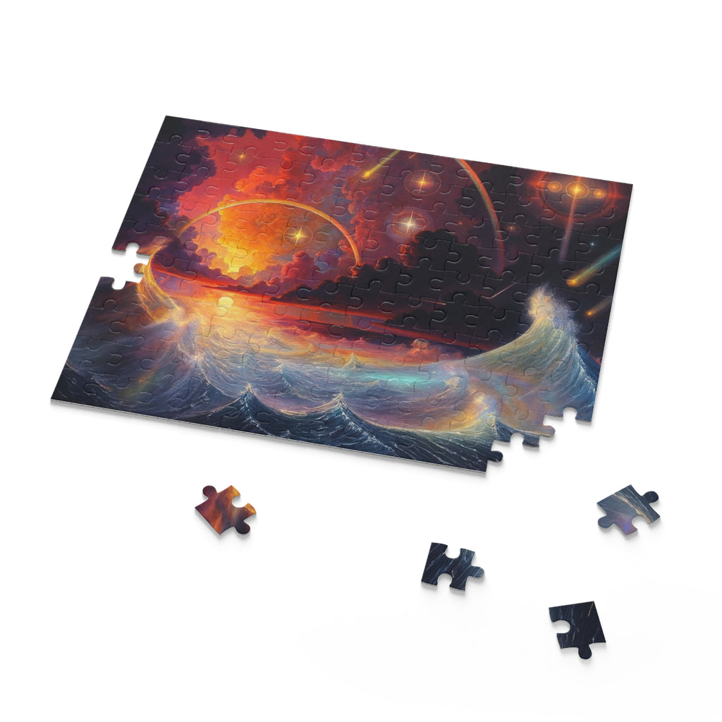 “Celestial Tides” – Cosmic Chaos x Ocean Calm Puzzle
