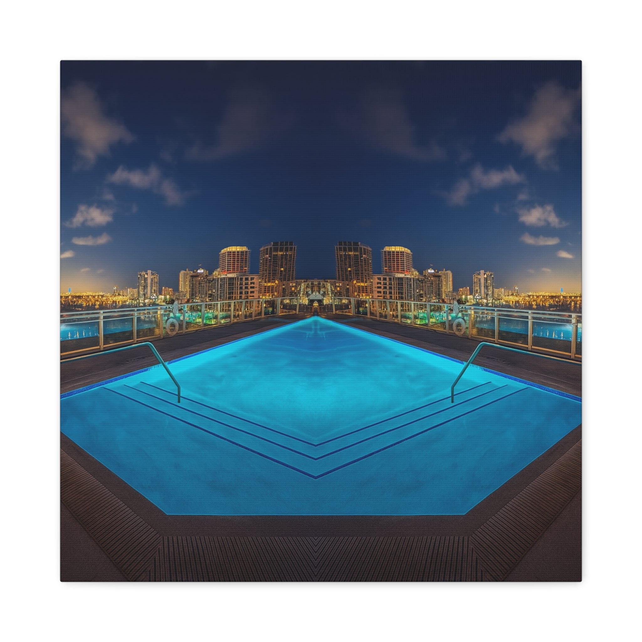 "Skyline Reflections" – Gallery Canvas Print