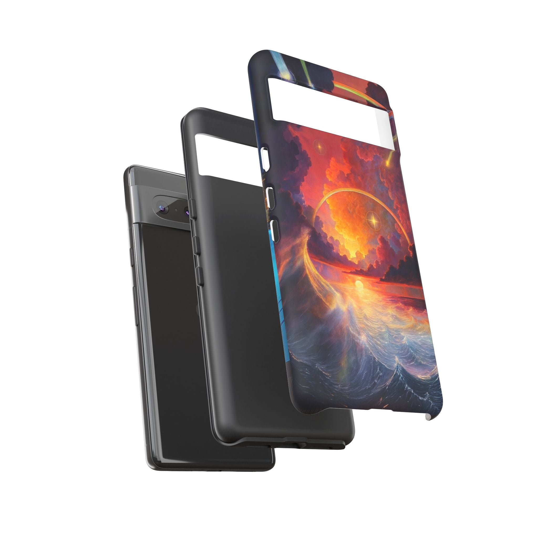 "Celestial Tides" – Printed Tough Phone Case