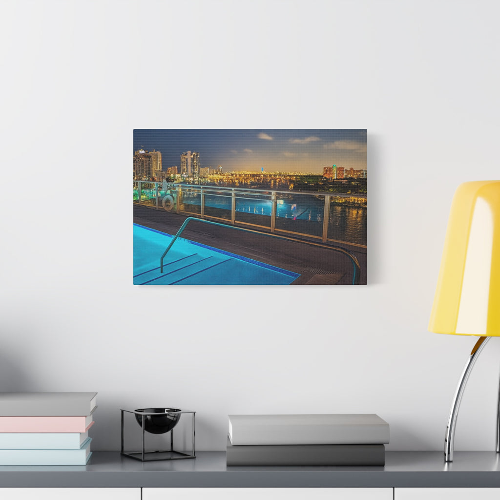 "Skyline Reflections" – Luxe Canvas Print
