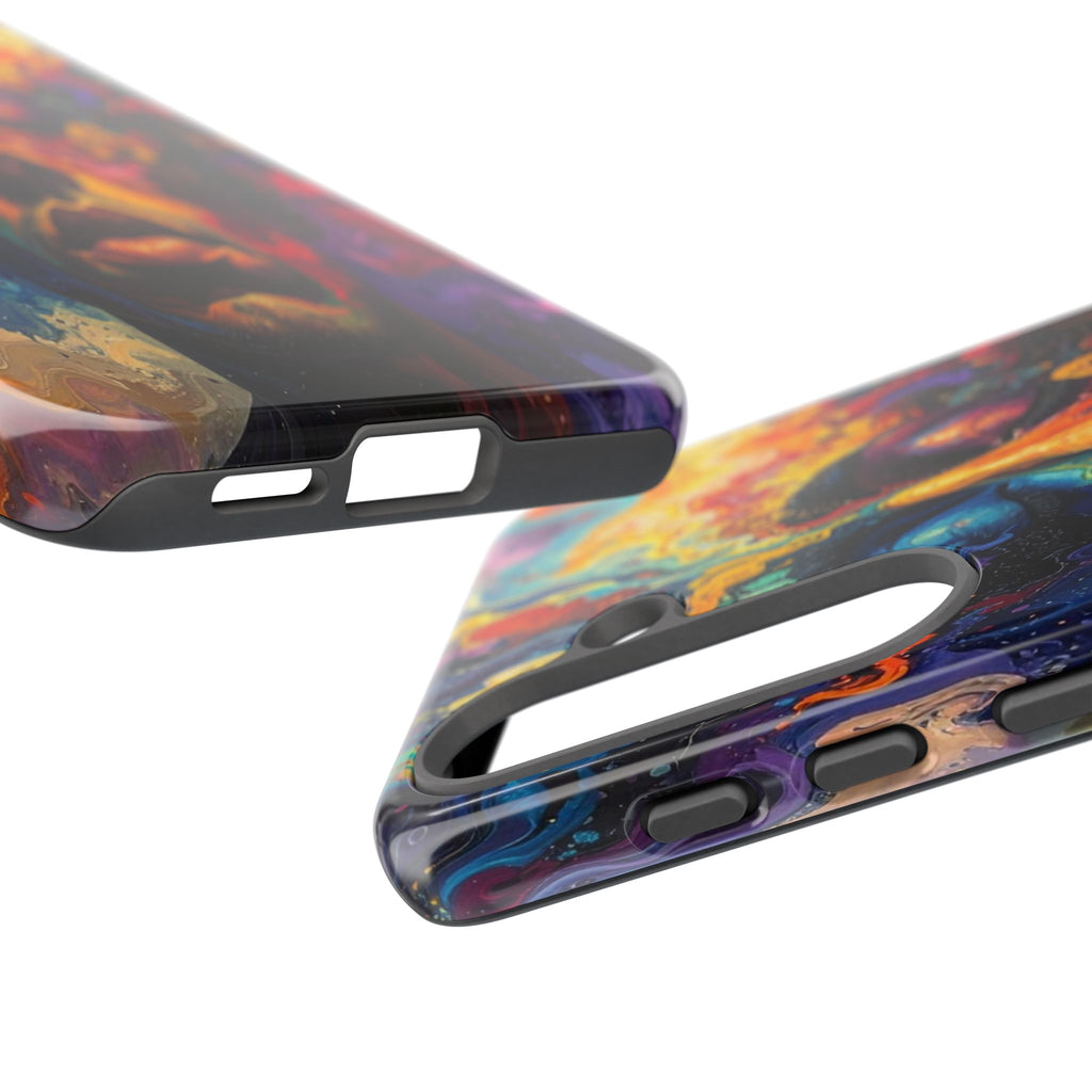 Psyche Unbound: Chromatic Consciousness, Digital Portrait Exploration - L’Art Suprême Phone Case