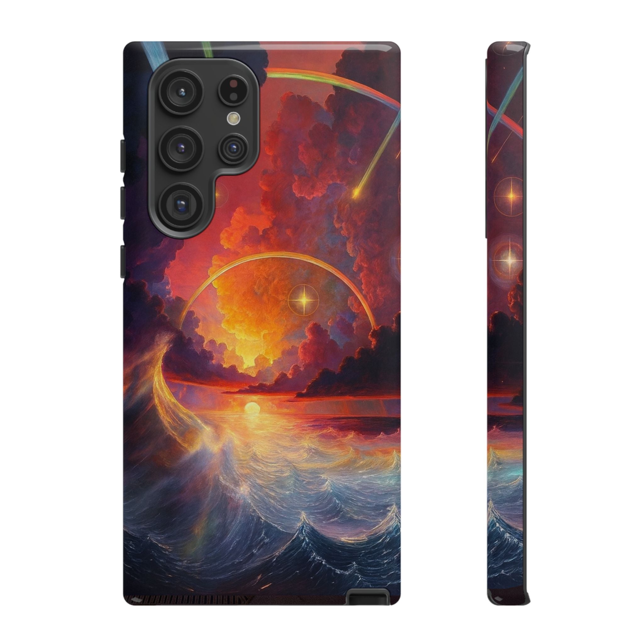 "Celestial Tides" – Printed Tough Phone Case