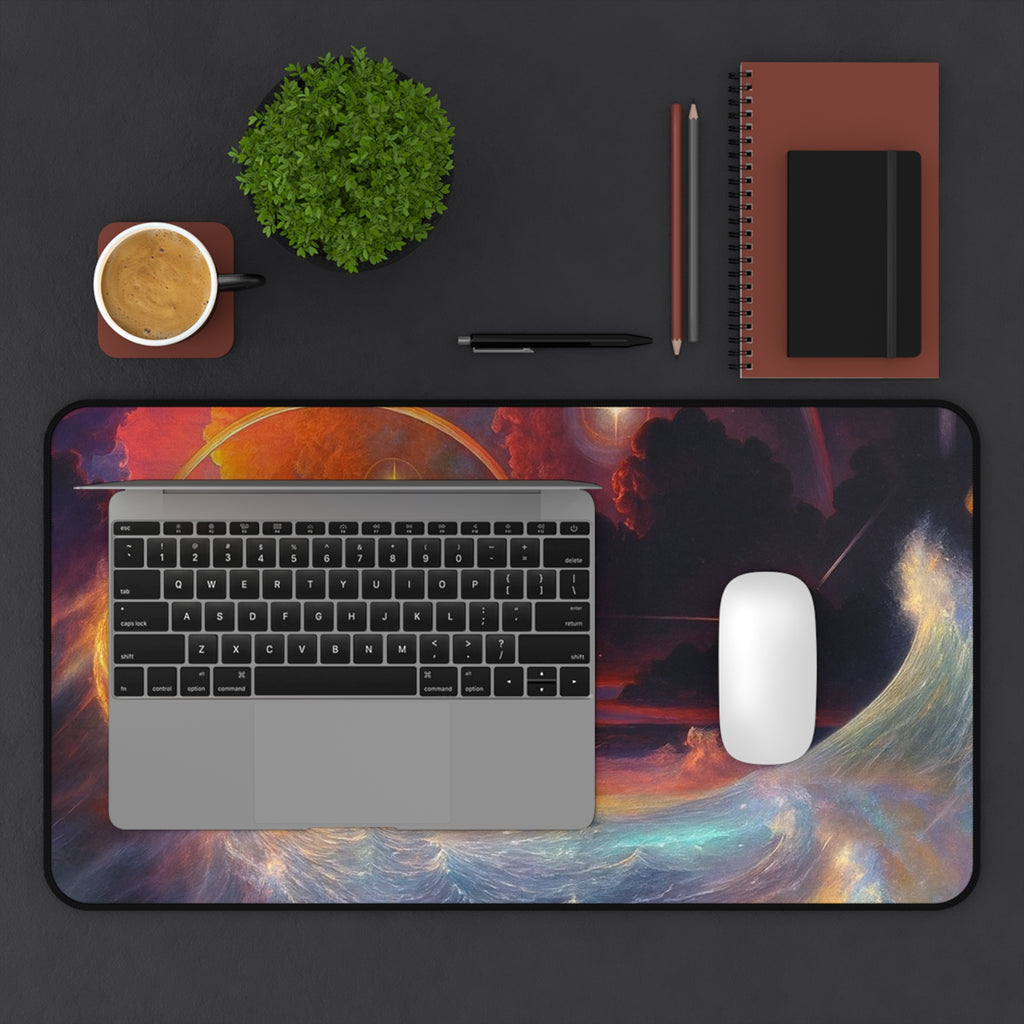 "Celestial Tides" – Premium Desk Mat