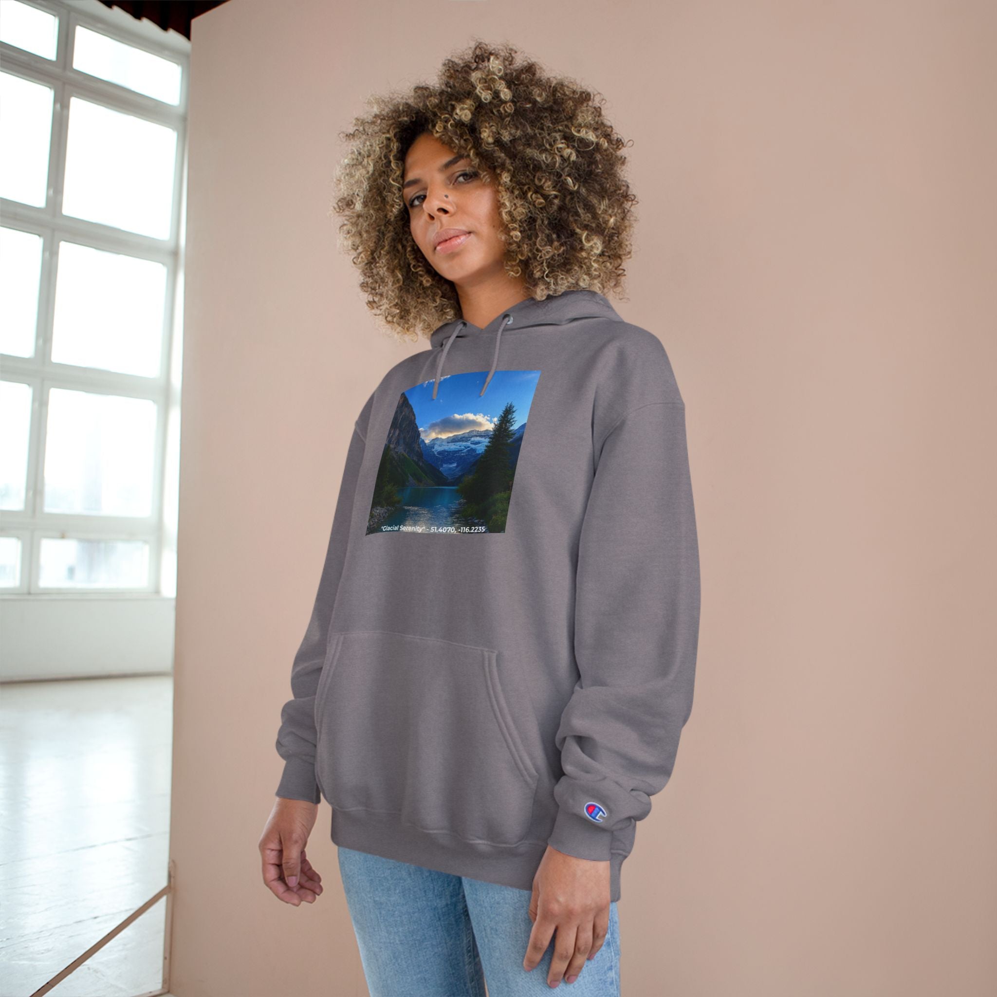 "Glacial Serenity" – Champion Hoodie