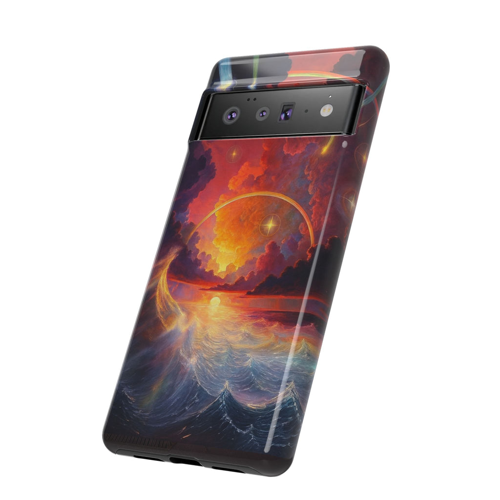 "Celestial Tides" – Printed Tough Phone Case