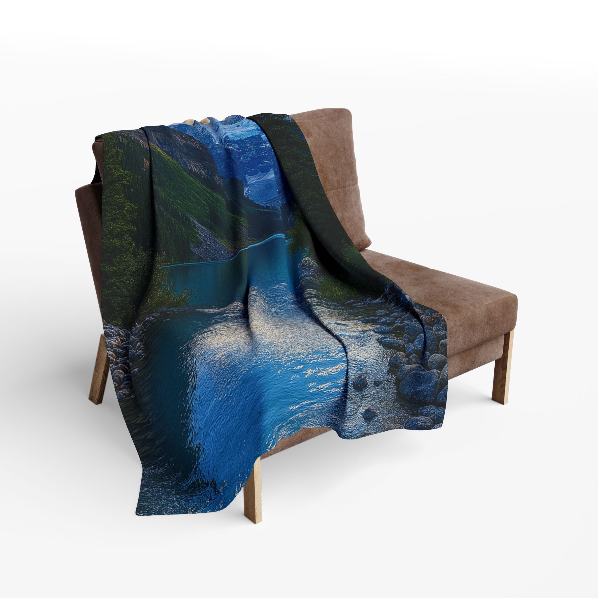 "Glacial Serenity" – Fleece Blanket