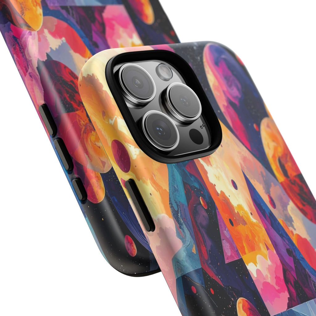 Cosmic Geometrica: Floating Spheres of Abstraction, Digital Dreamscape Dimensions - L’Art Suprême Phone Case