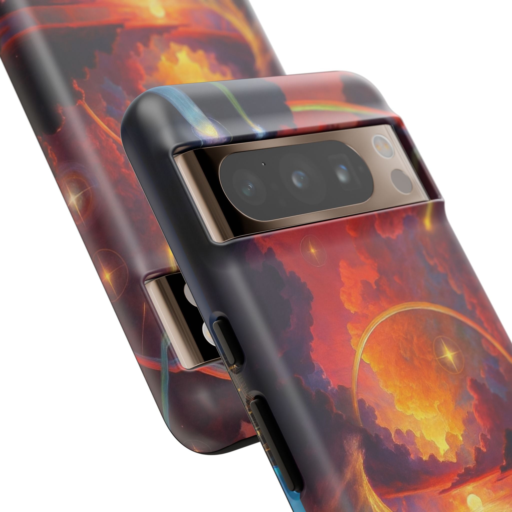 "Celestial Tides" – Printed Tough Phone Case