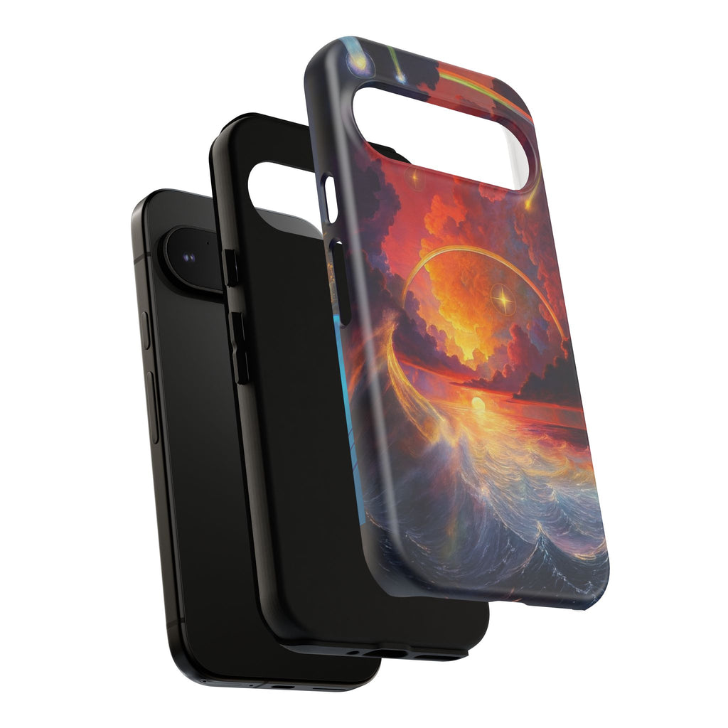 "Celestial Tides" – Printed Tough Phone Case