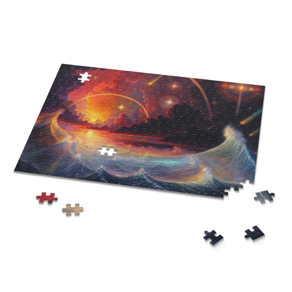 “Celestial Tides” – Cosmic Chaos x Ocean Calm Puzzle