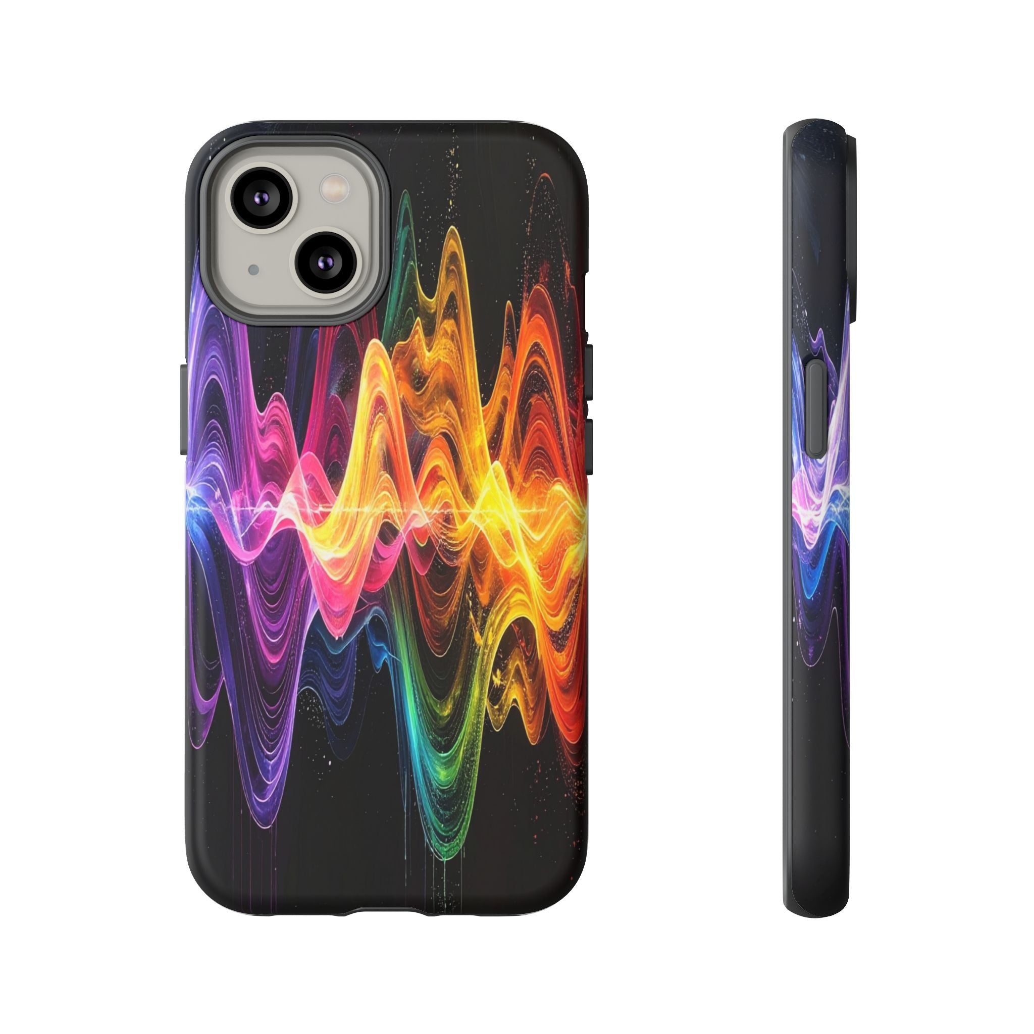 Resonant Spectrum: Digital Sound Wave Visualization, Chromatic Energy Flow - L’Art Suprême Phone Case