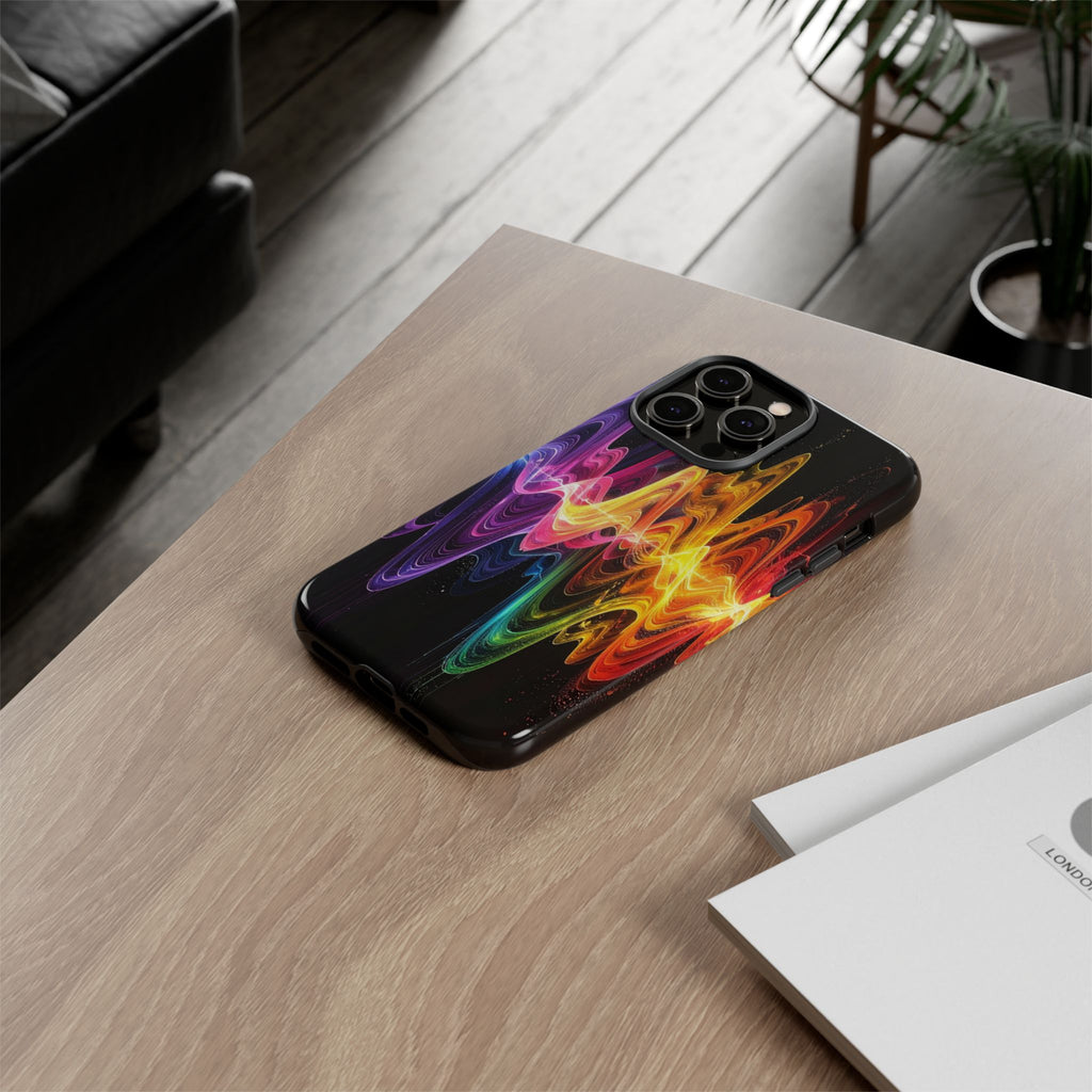 Resonant Spectrum: Digital Sound Wave Visualization, Chromatic Energy Flow - L’Art Suprême Phone Case