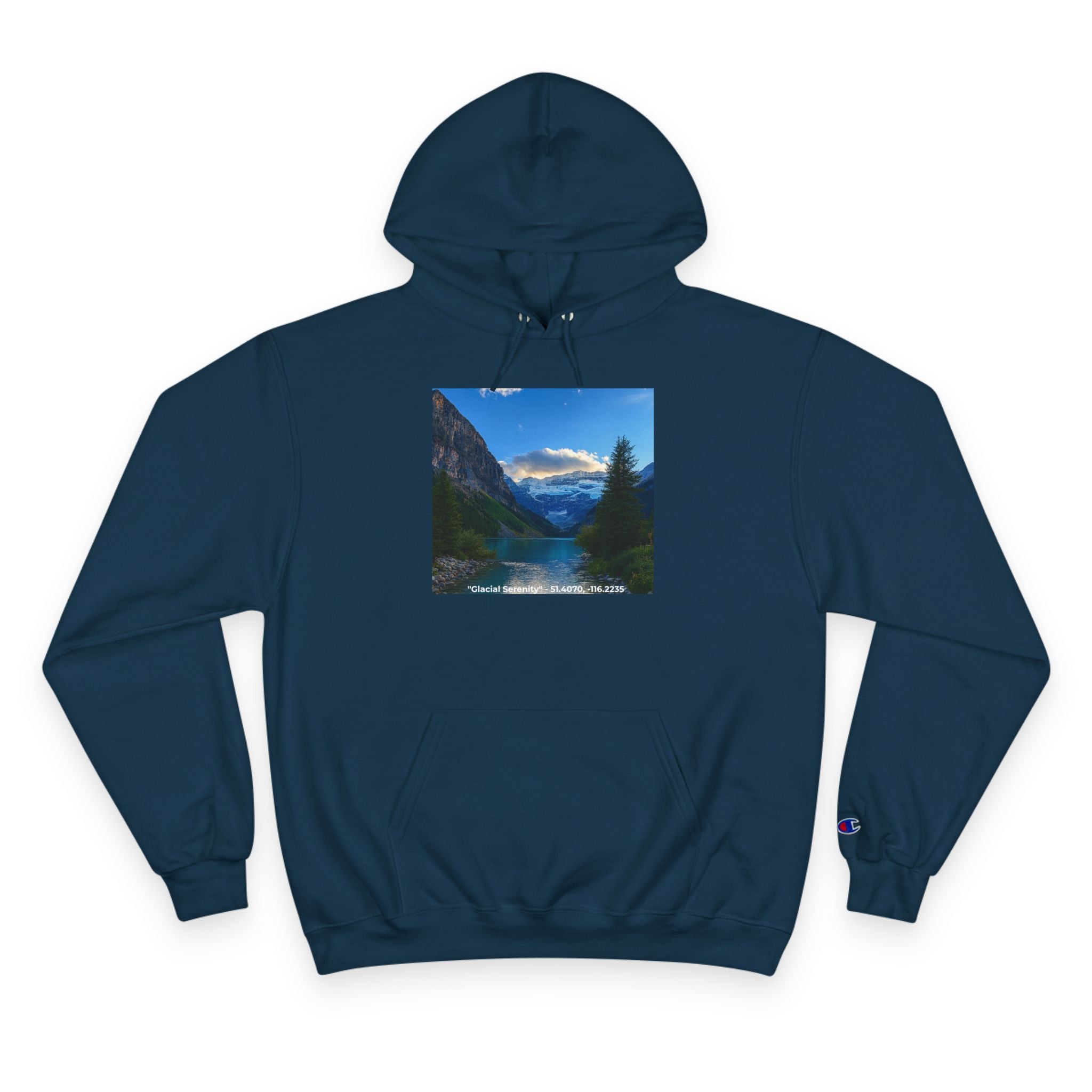 "Glacial Serenity" – Champion Hoodie