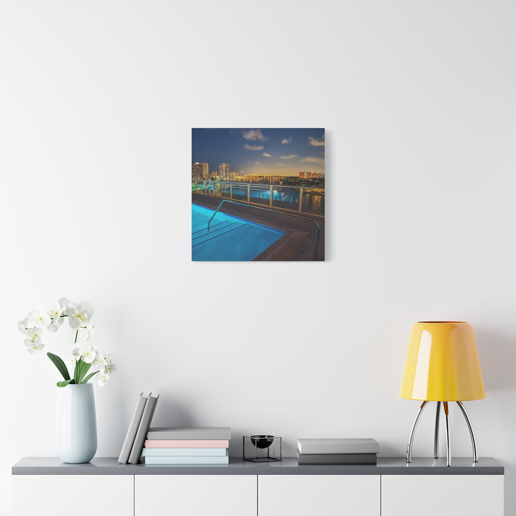 "Skyline Reflections" – Luxe Canvas Print