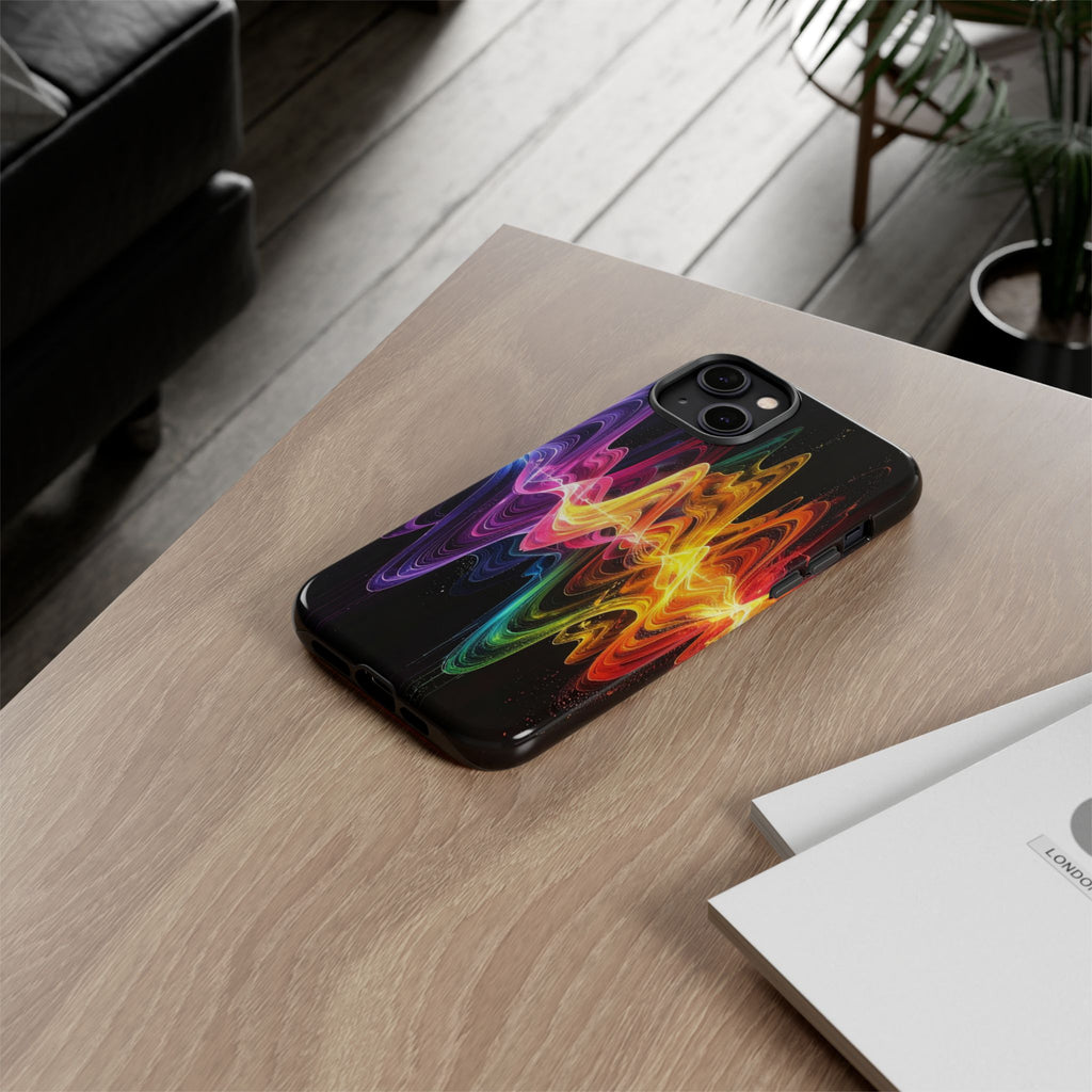 Resonant Spectrum: Digital Sound Wave Visualization, Chromatic Energy Flow - L’Art Suprême Phone Case