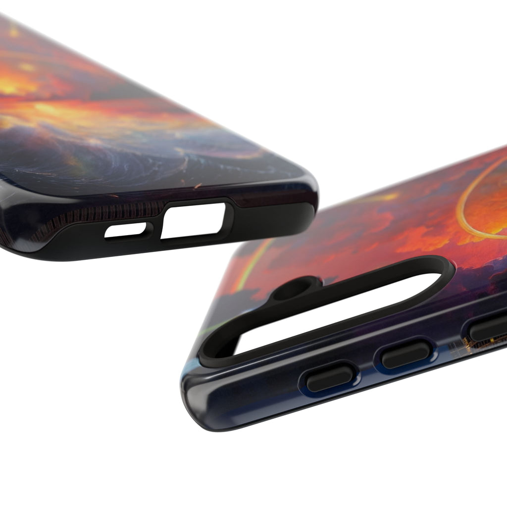"Celestial Tides" – Printed Tough Phone Case