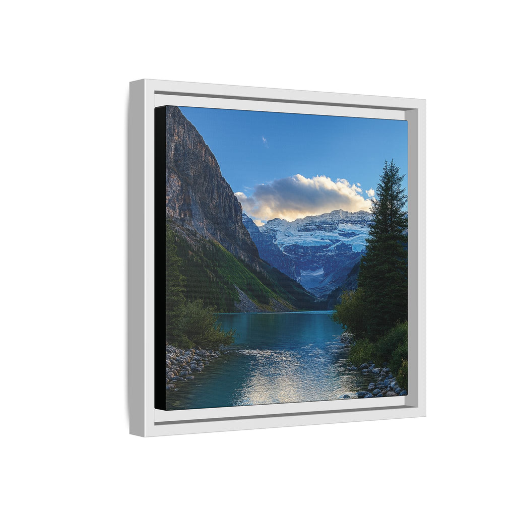 "Glacial Serenity" – Framed Canvas Print