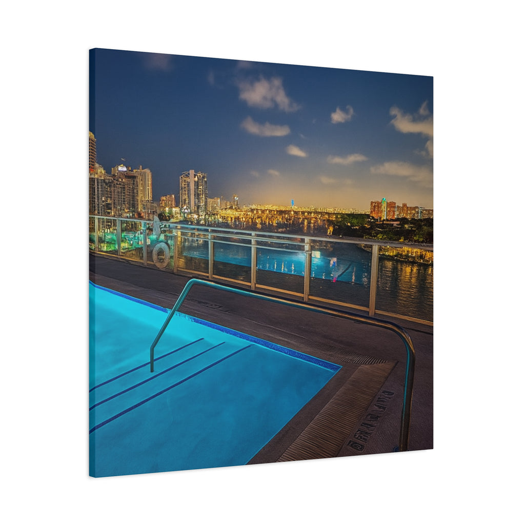 "Skyline Reflections" – Luxe Canvas Print