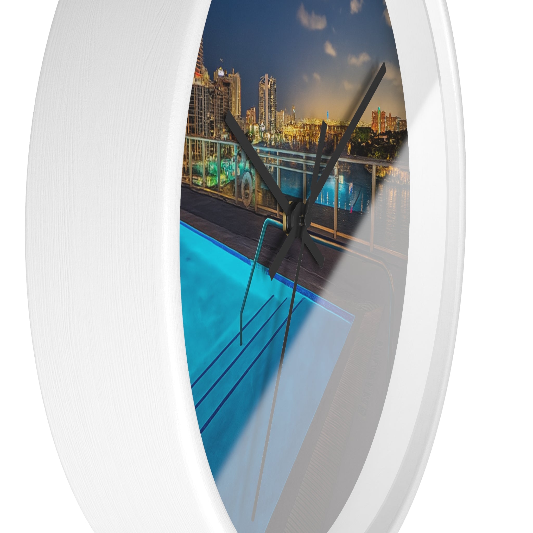“Skyline Reflections" – Art Wall Clock
