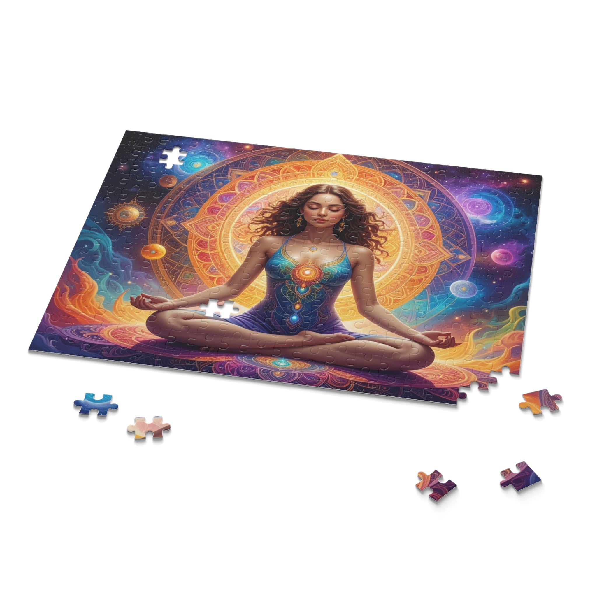 Celestial Meditation: Cosmic Spiritual Journey, Digital Mandala Fantasy Art -  L'Art Puzzle
