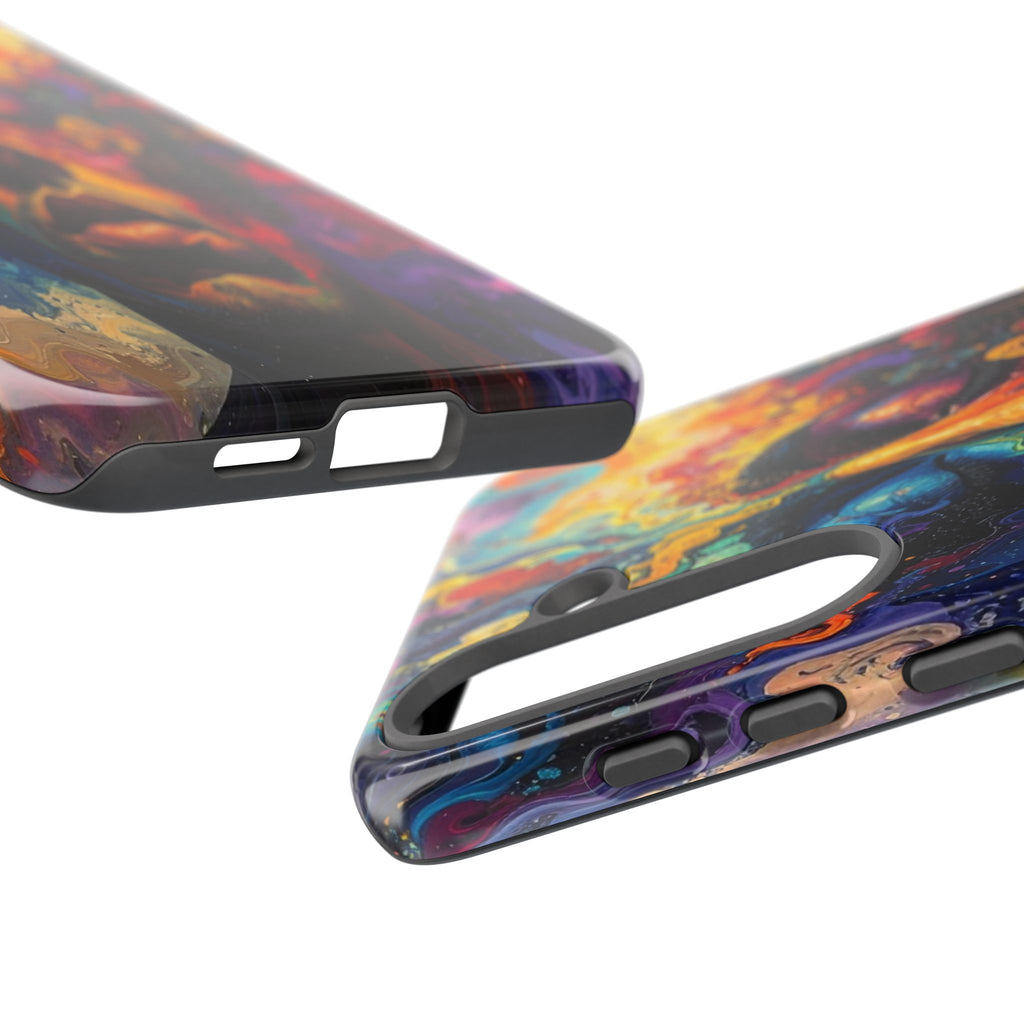 Psyche Unbound: Chromatic Consciousness, Digital Portrait Exploration - L’Art Suprême Phone Case