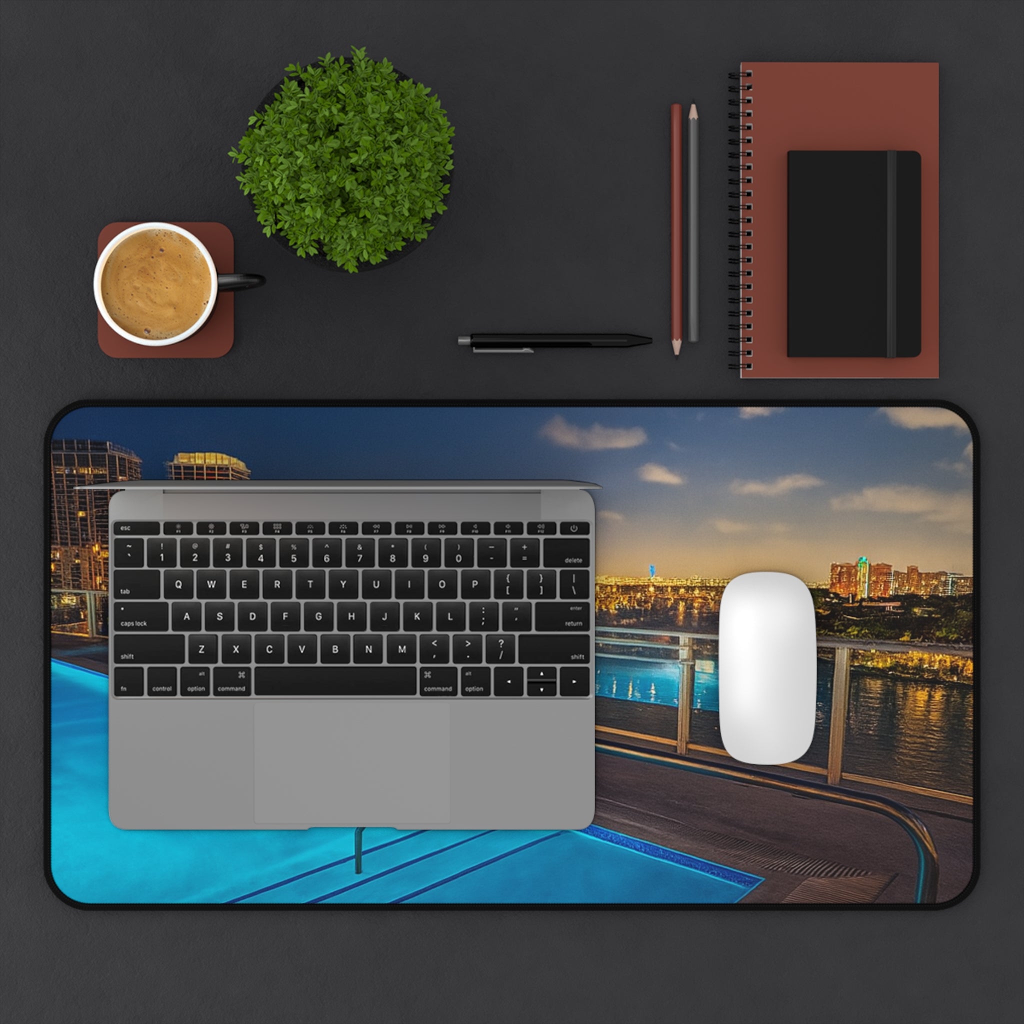 “Skyline Reflections" – Premium Desk Mat