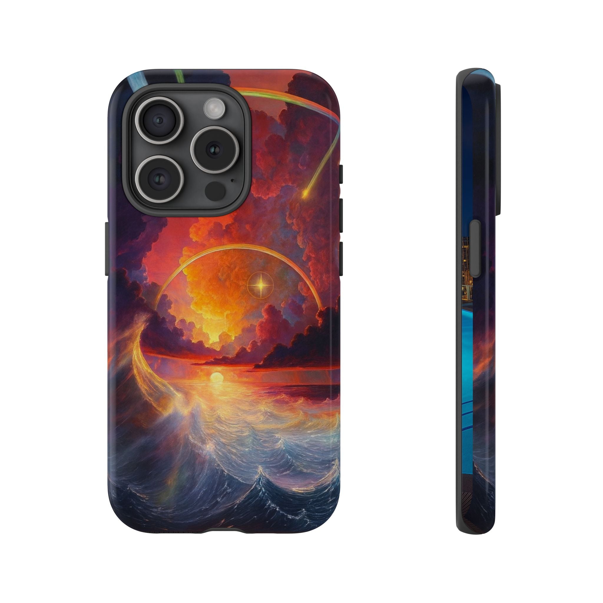 "Celestial Tides" – Printed Tough Phone Case