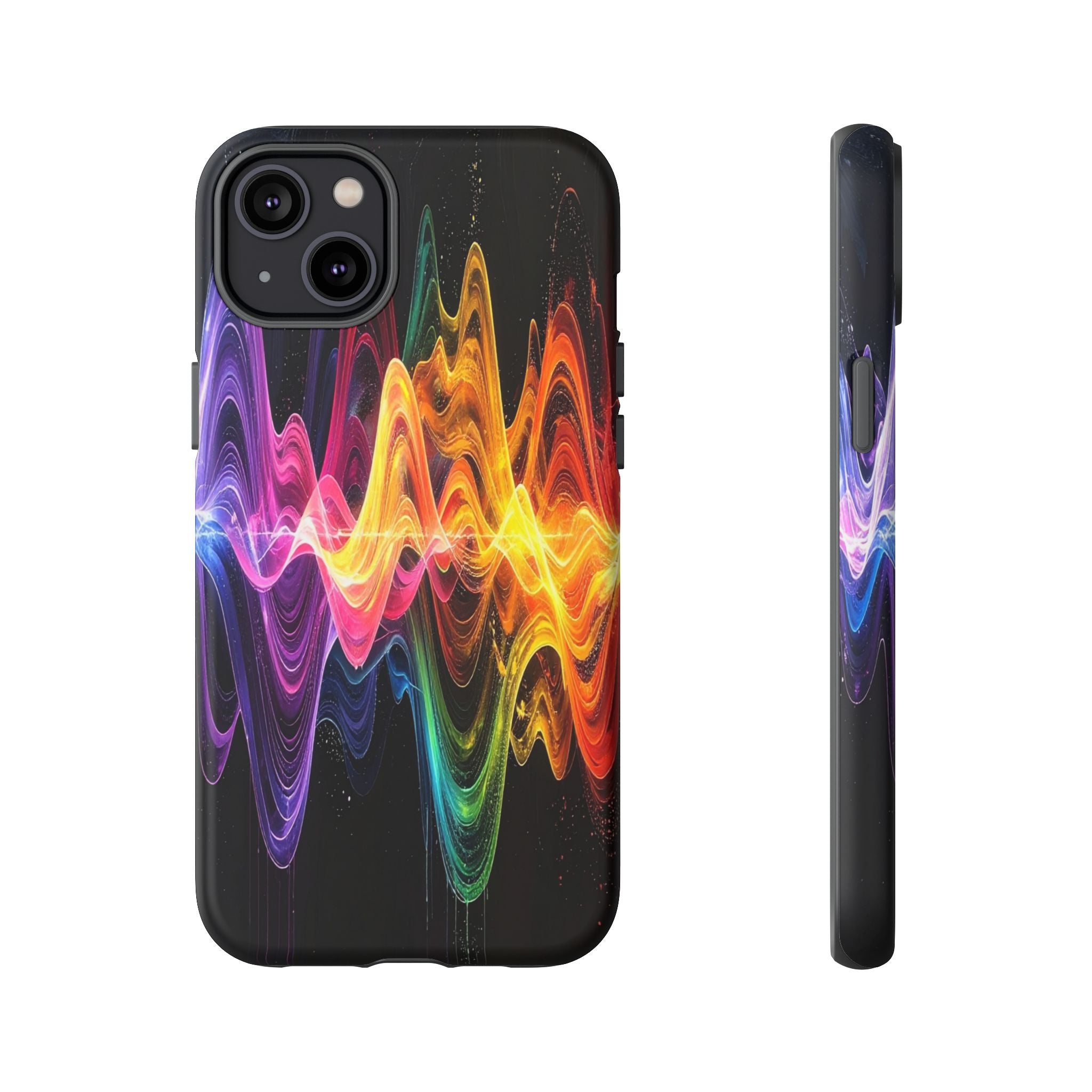 Resonant Spectrum: Digital Sound Wave Visualization, Chromatic Energy Flow - L’Art Suprême Phone Case