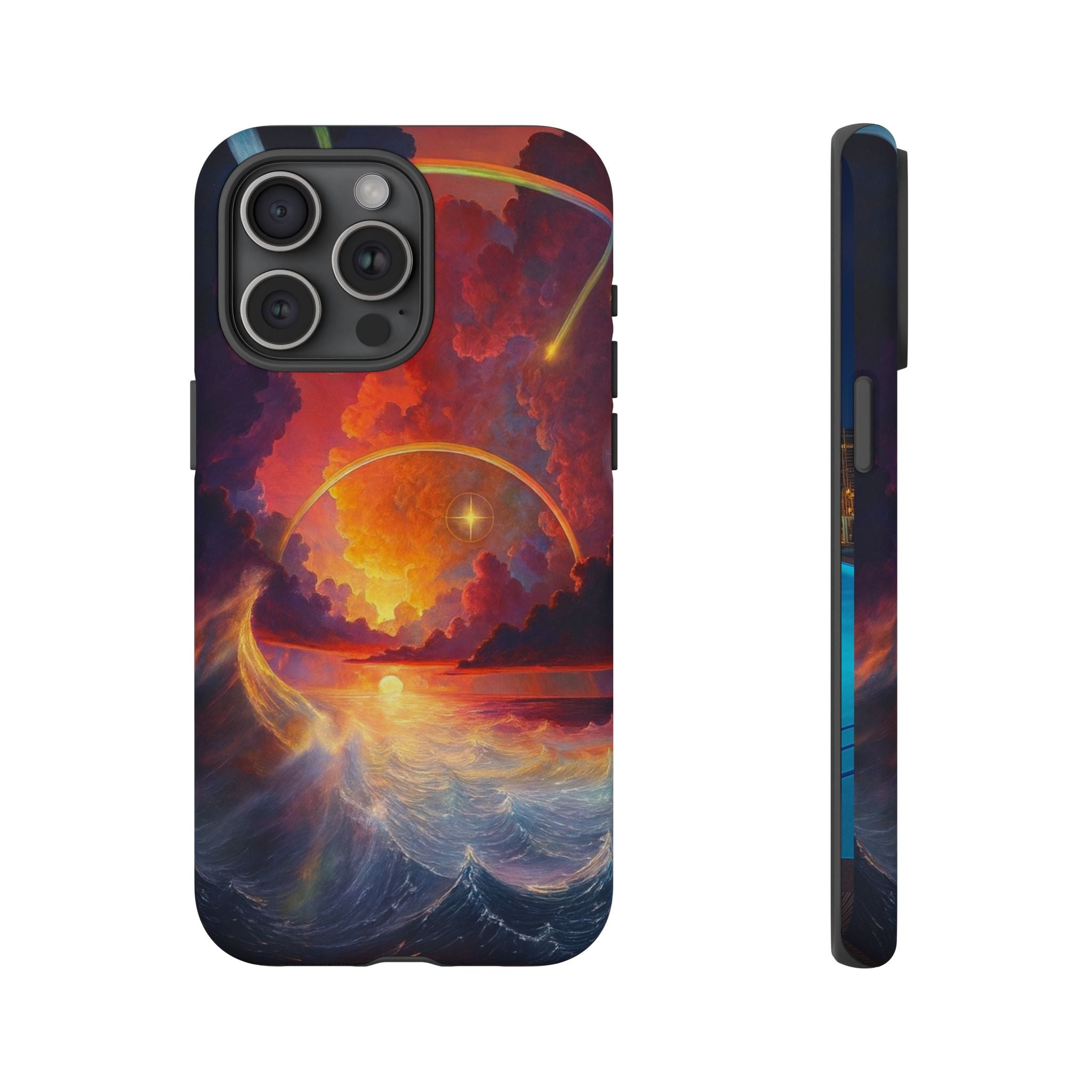 "Celestial Tides" – Printed Tough Phone Case