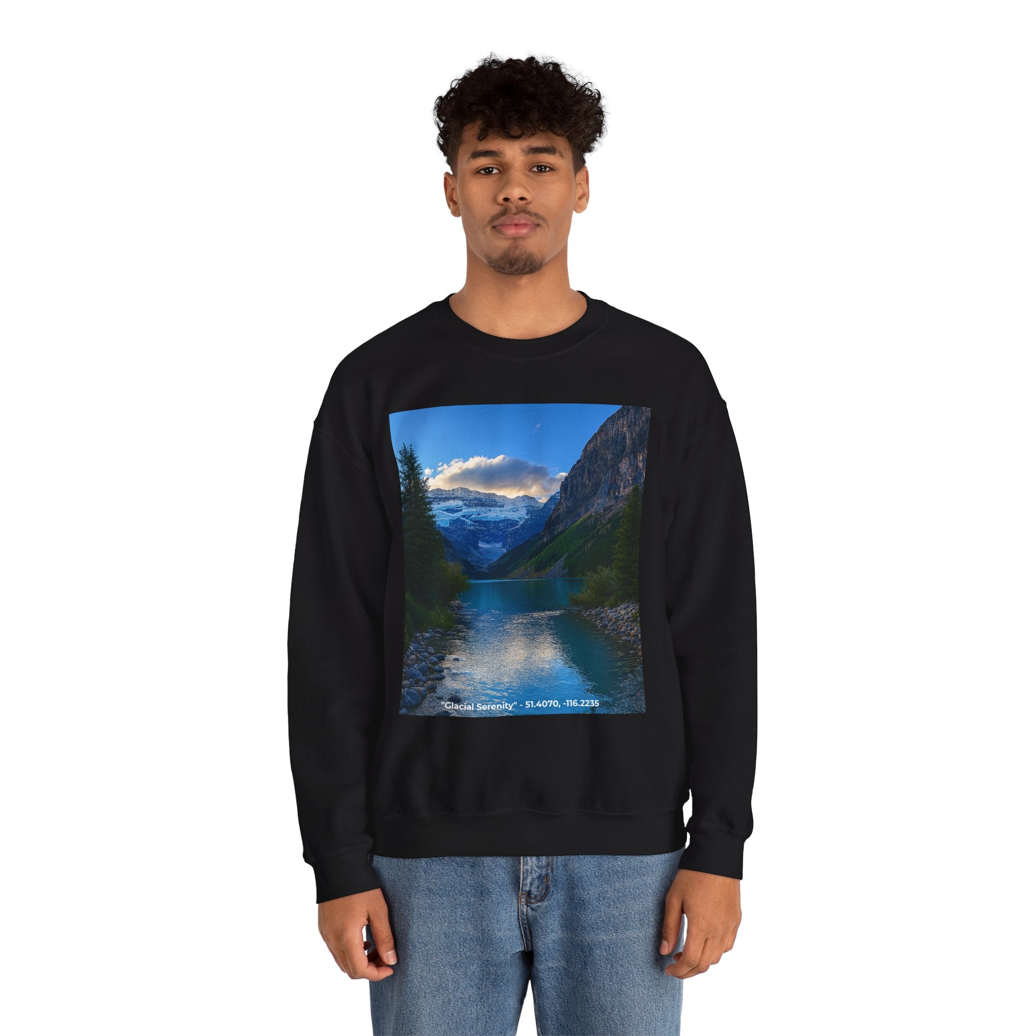 "Glacial Serenity" – Alpine Calm Crewneck