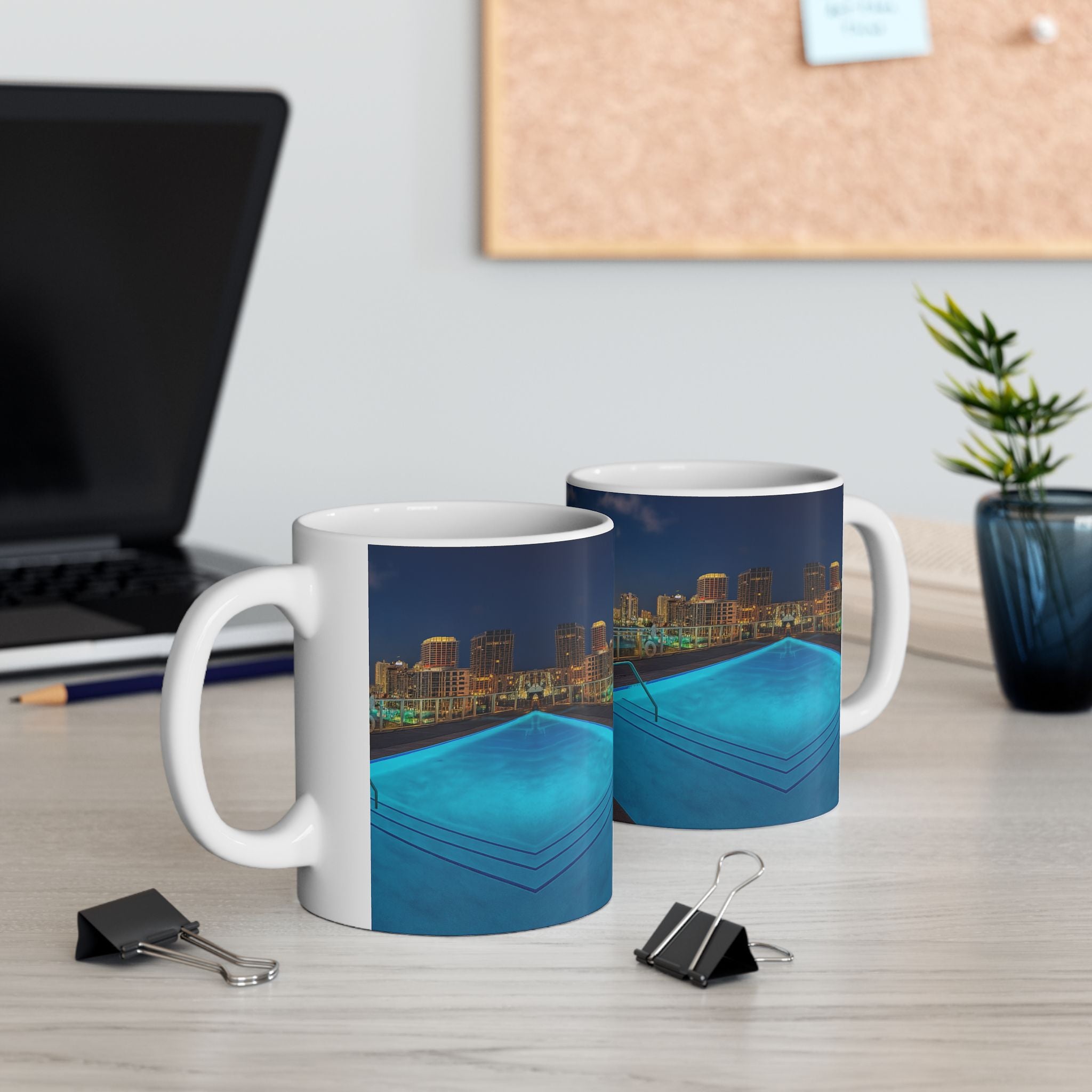 "Skyline Reflections" – Ceramic Mug