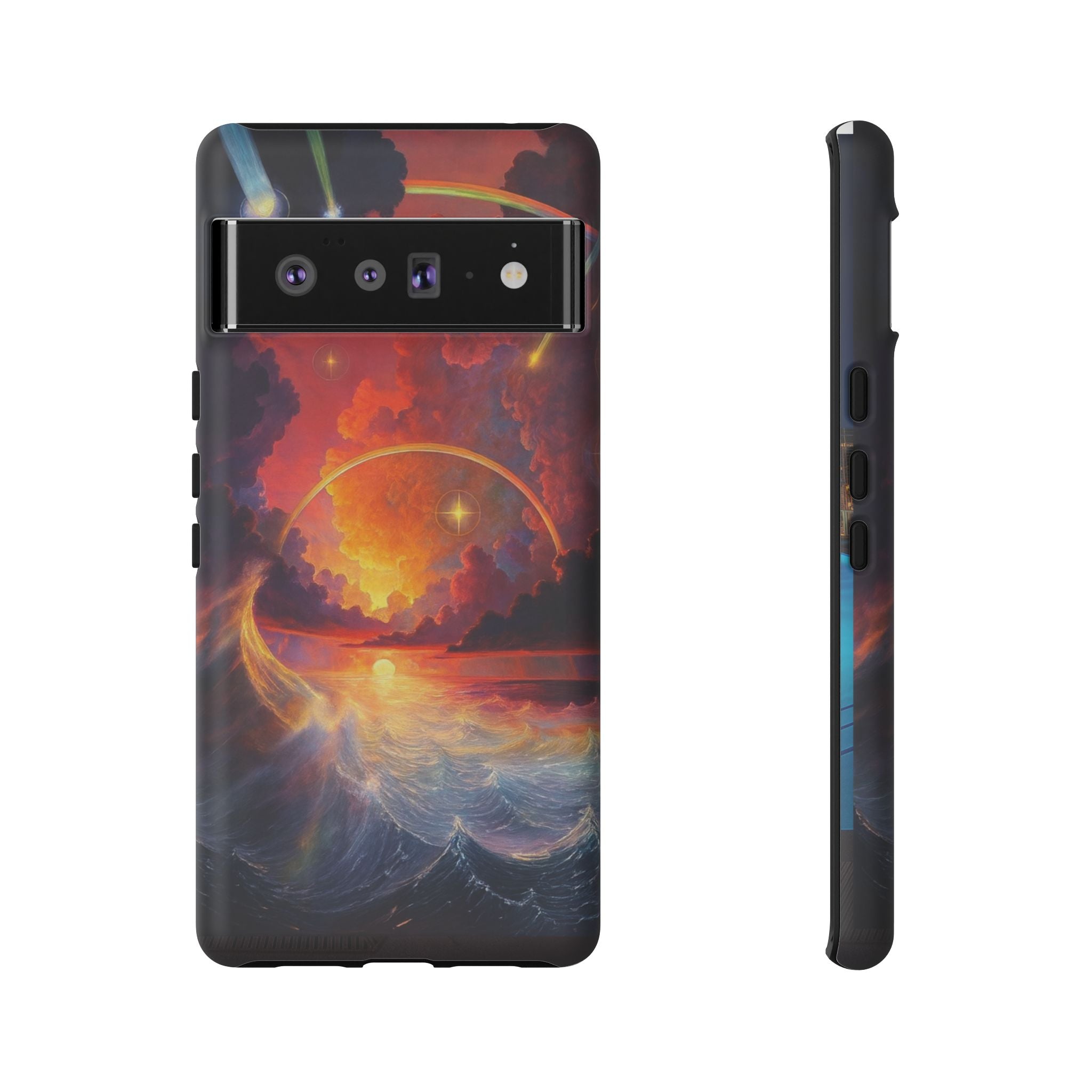 "Celestial Tides" – Printed Tough Phone Case