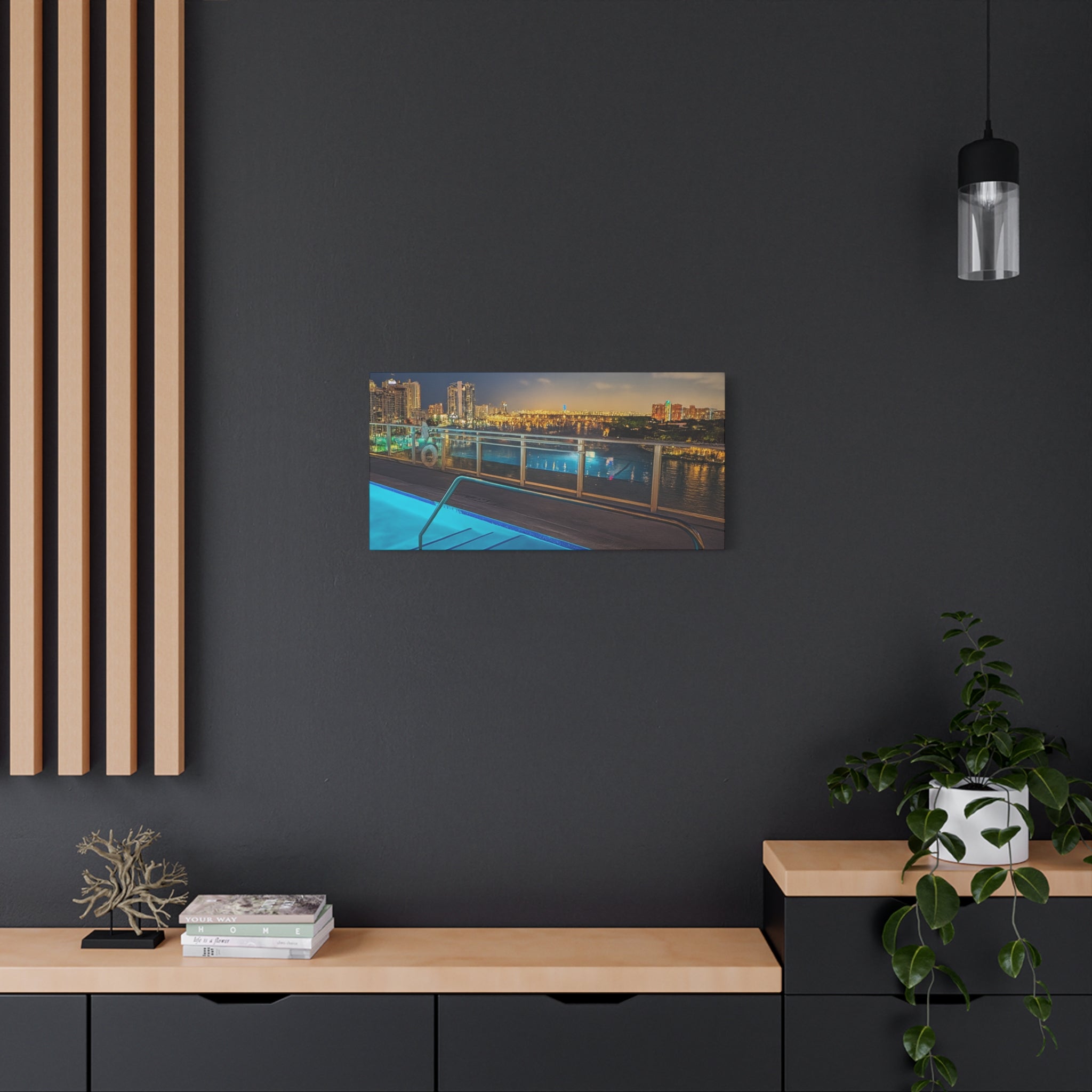 "Skyline Reflections" – Luxe Canvas Print