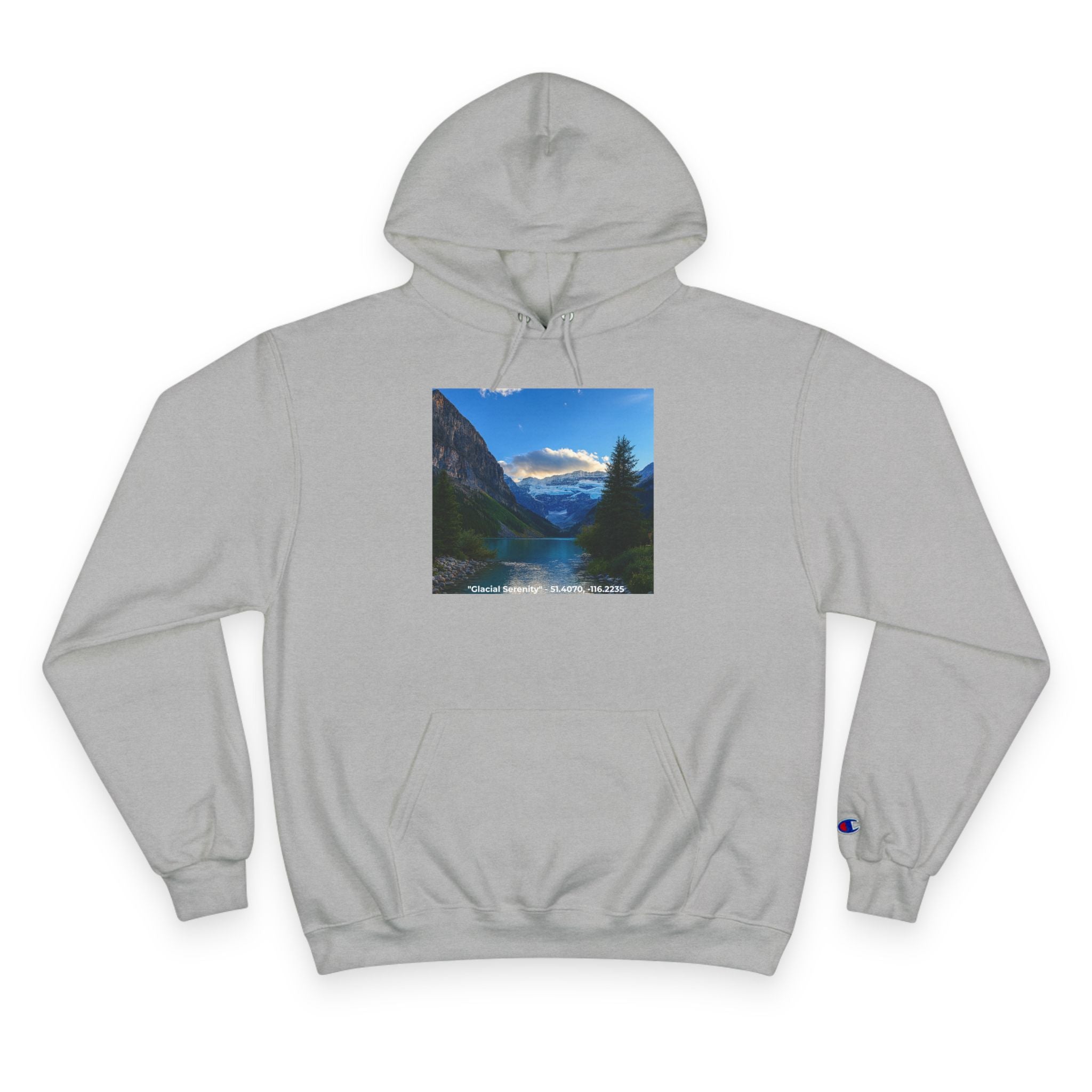 "Glacial Serenity" – Champion Hoodie
