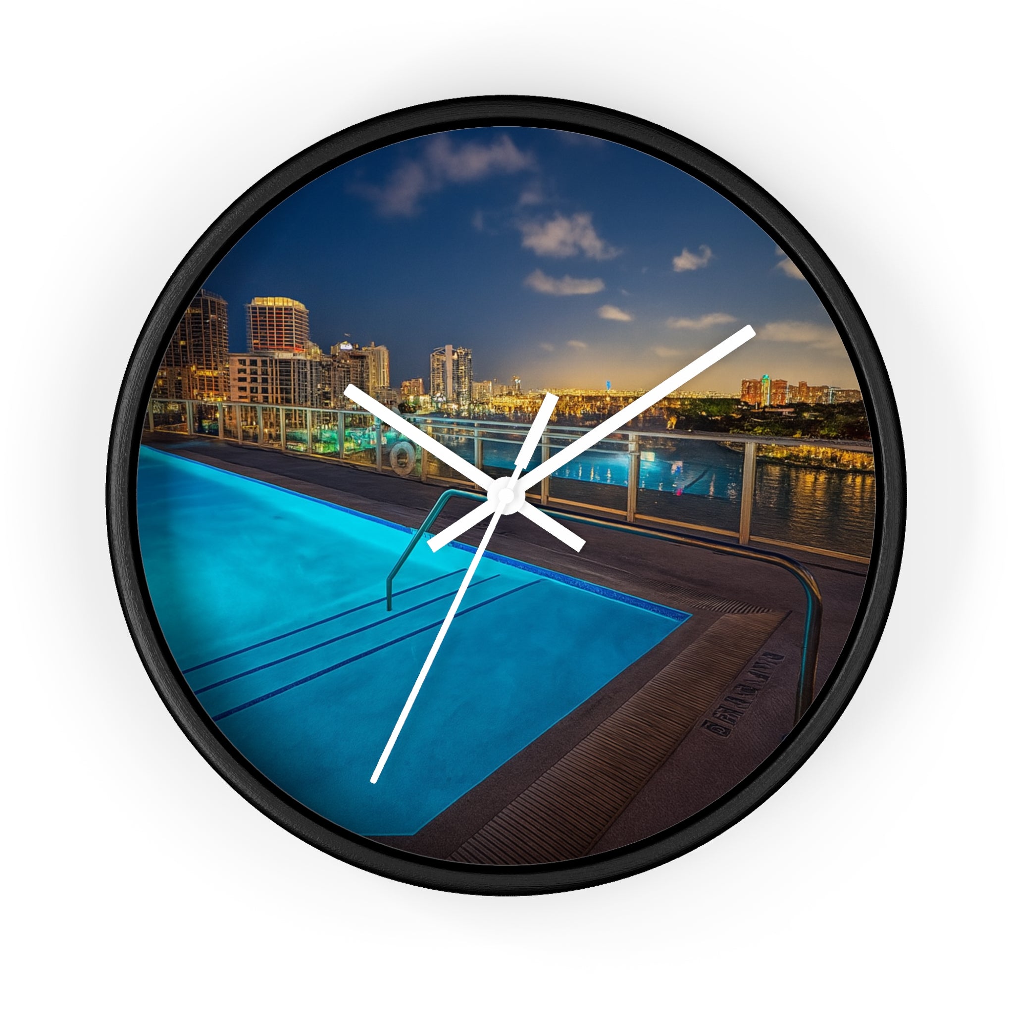 “Skyline Reflections" – Art Wall Clock