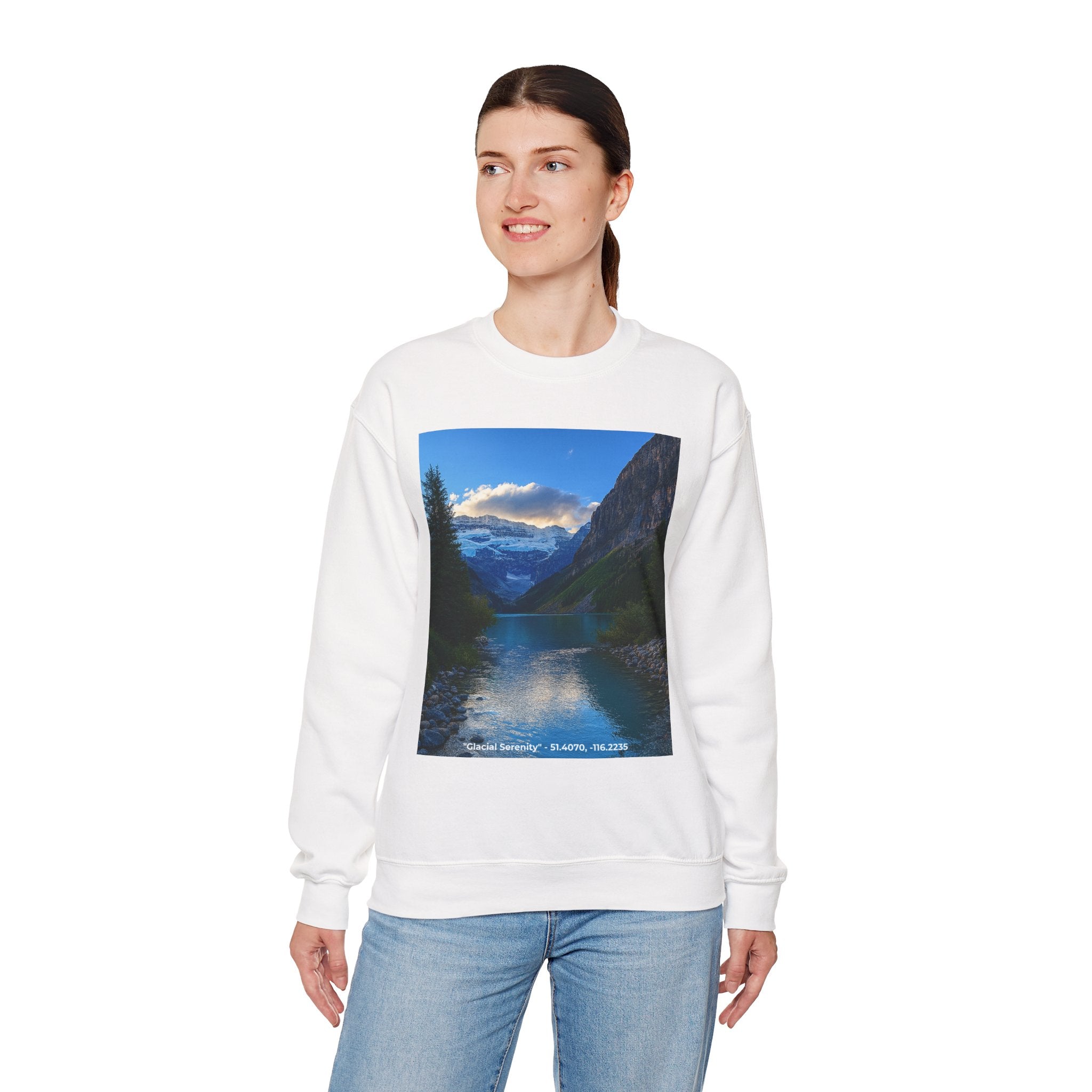 "Glacial Serenity" – Alpine Calm Crewneck