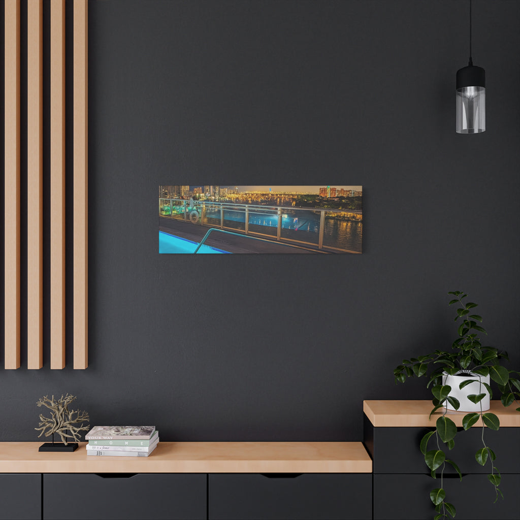"Skyline Reflections" – Luxe Canvas Print