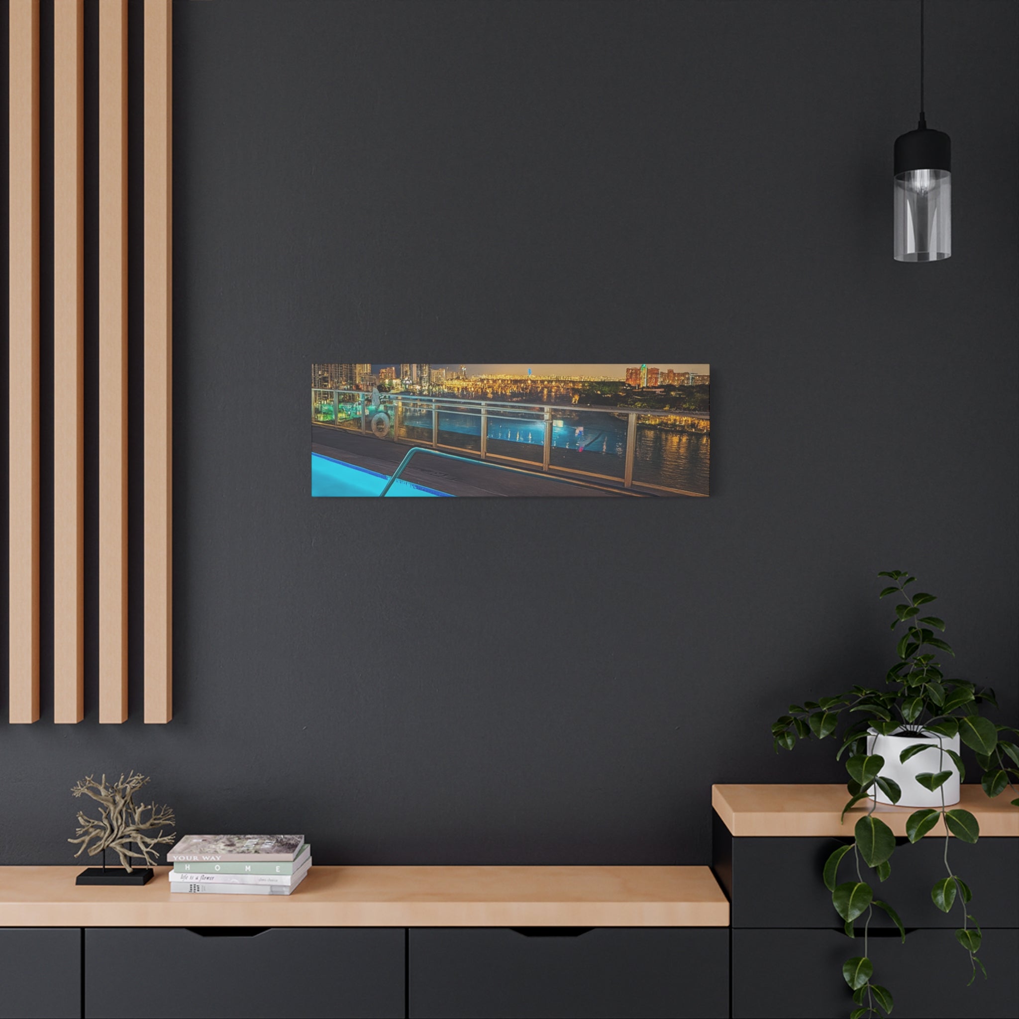 "Skyline Reflections" – Luxe Canvas Print