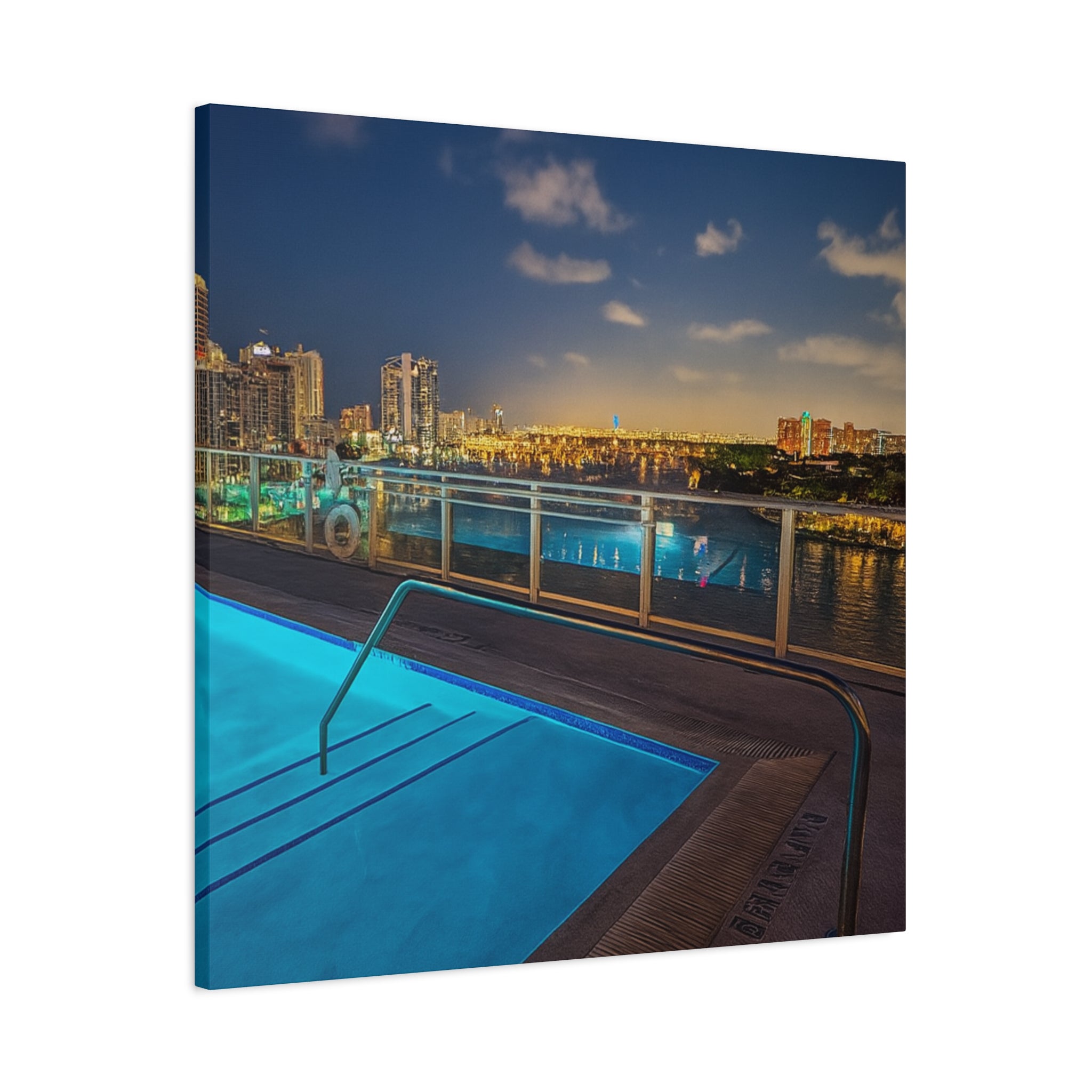 "Skyline Reflections" – Luxe Canvas Print