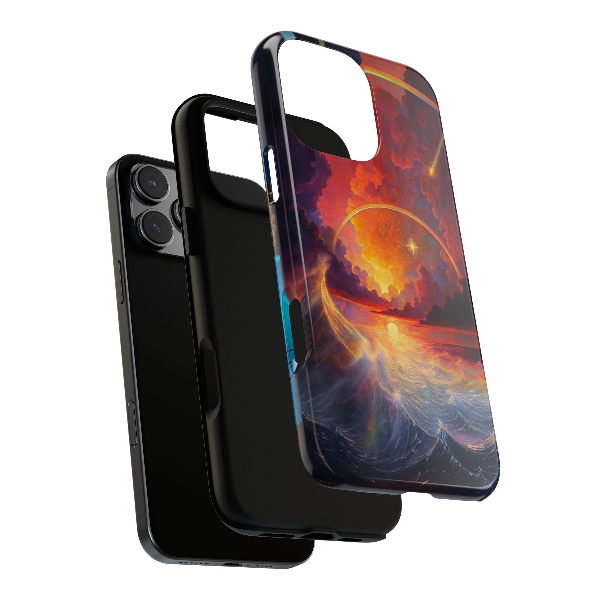 "Celestial Tides" – Printed Tough Phone Case