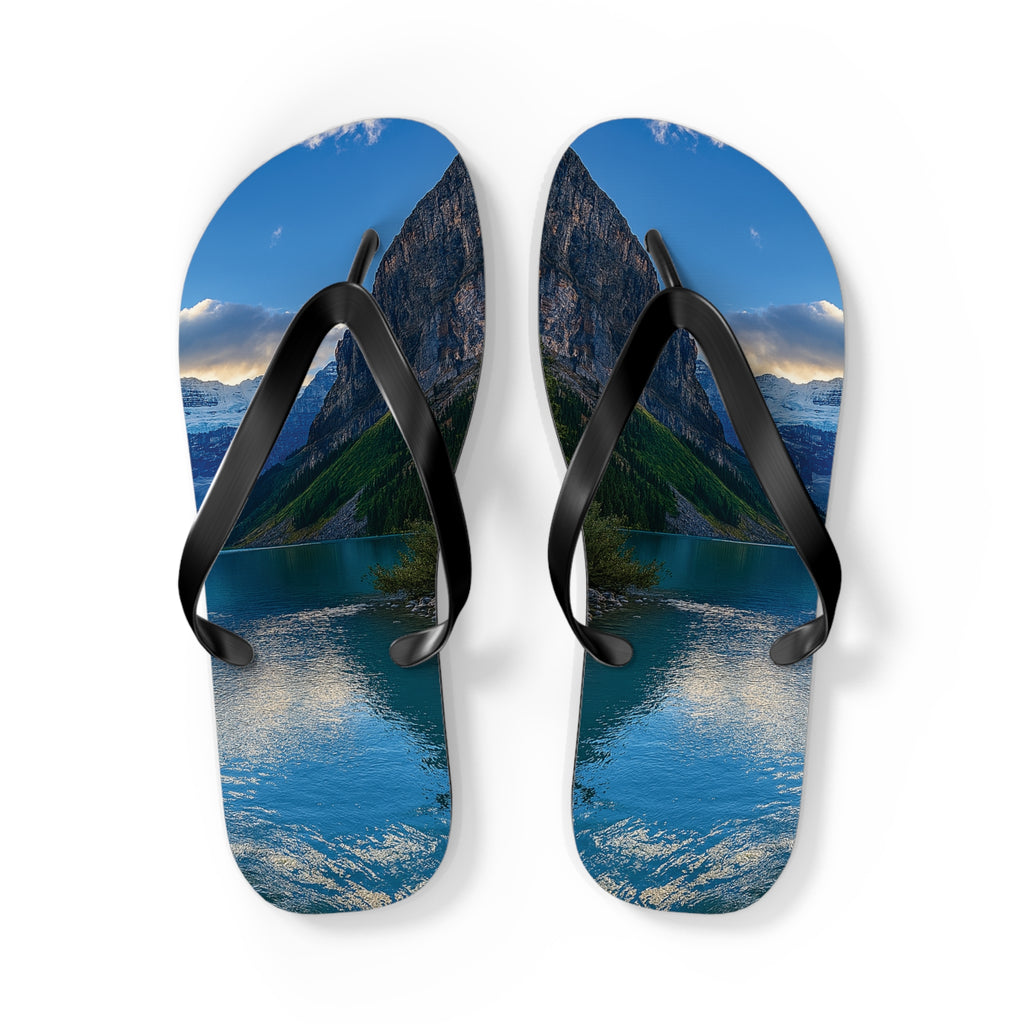 "Glacial Serenity" – Premium Flip Flops